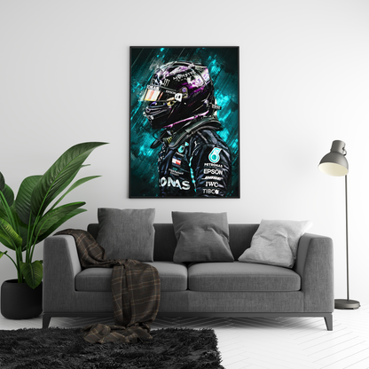 Lewis Hamilton Painting Poster | Hype Posters