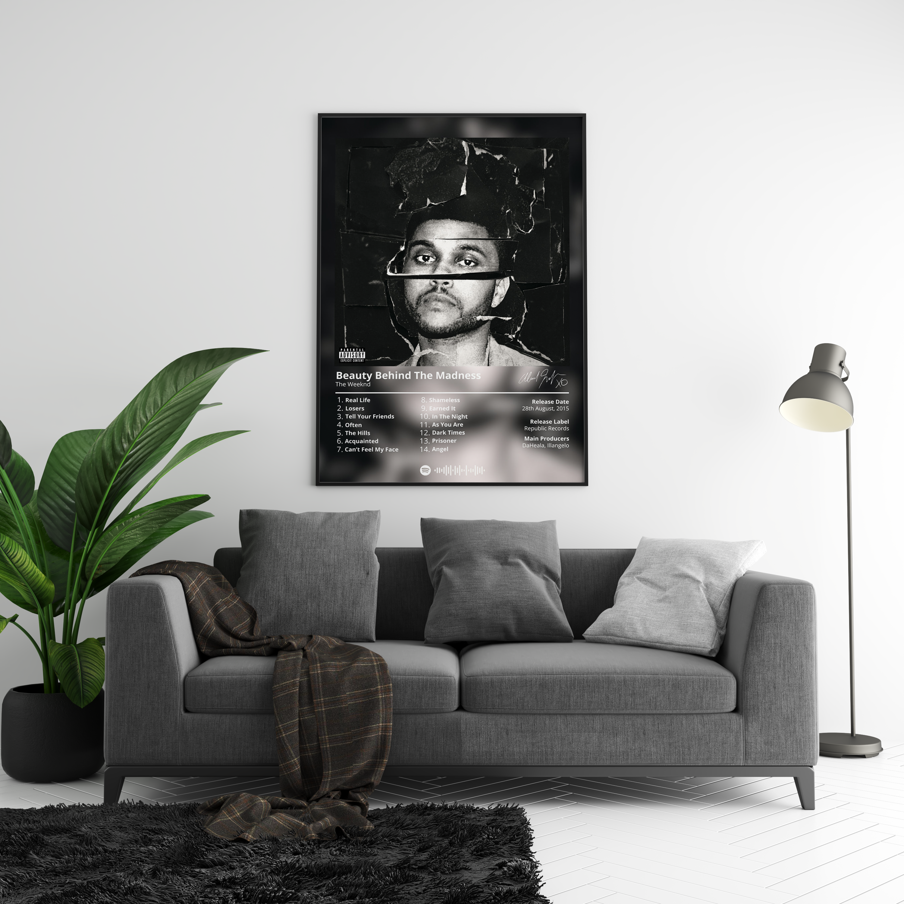 The Weeknd 'Beauty Behind The Madness' Album Poster | Hype Posters