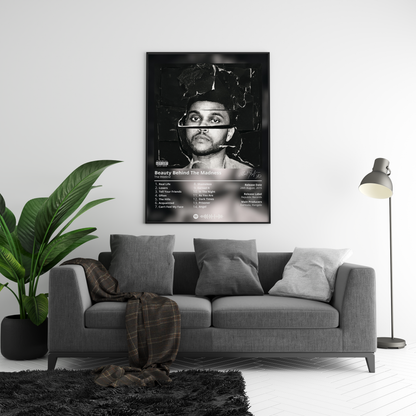 The Weeknd 'Beauty Behind The Madness' Album Poster | Hype Posters