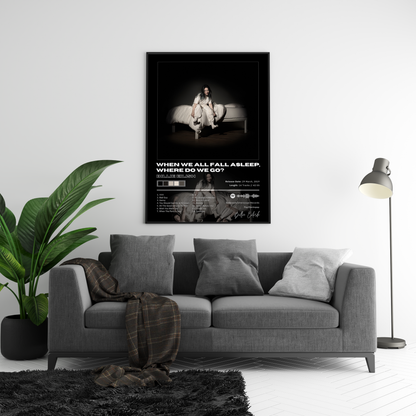 Billie Eilish 'WHEN WE FALL ASLEEP WHERE DO WE GO' Album Poster | Hype Posters