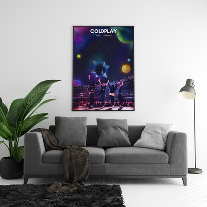 Coldplay 'Music Of Spheres' Poster | Hype Posters