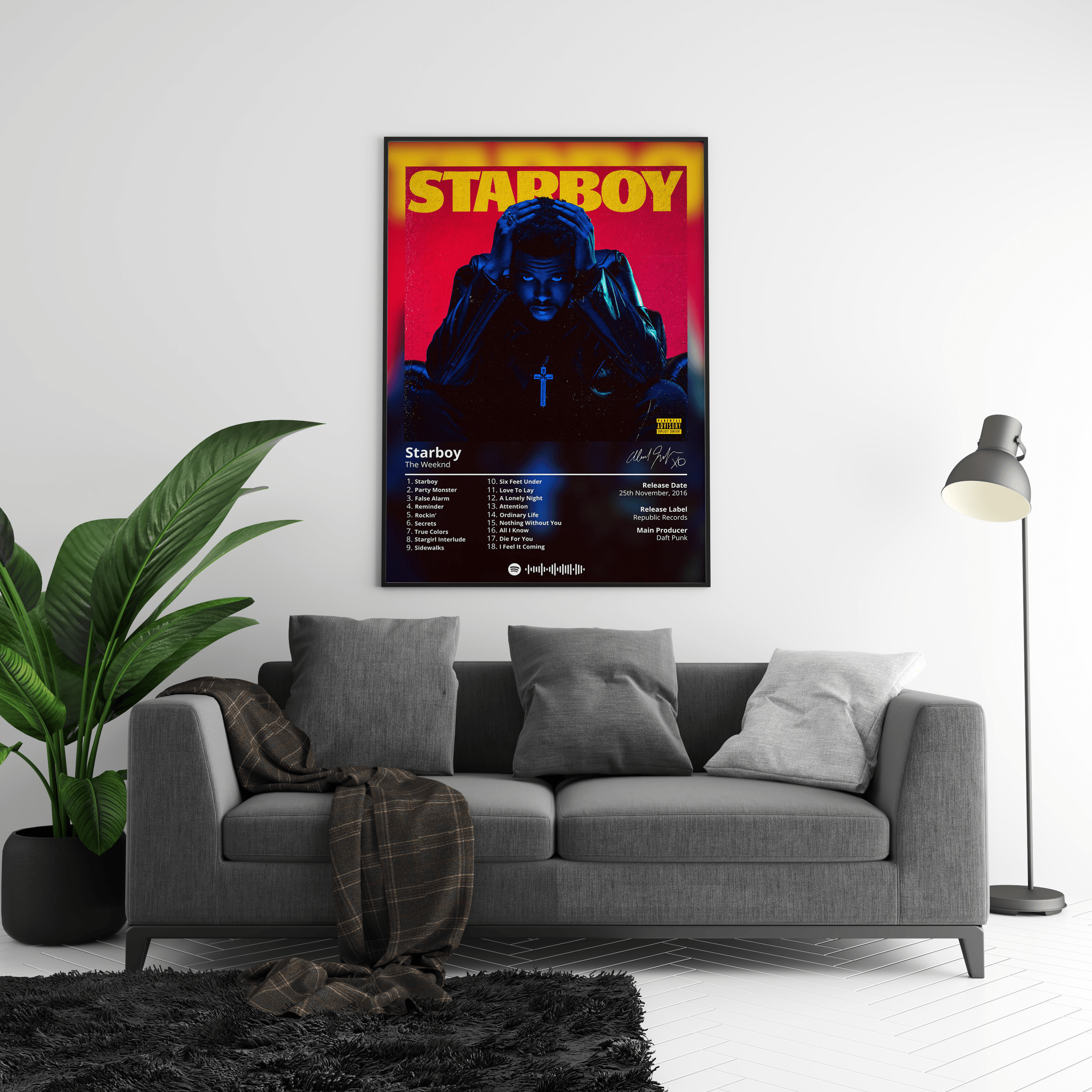 The Weeknd 'Starboy' Album Poster | Hype Posters