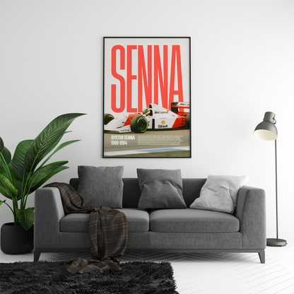 Ayrton Senna Vintage Poster | Hype Posters