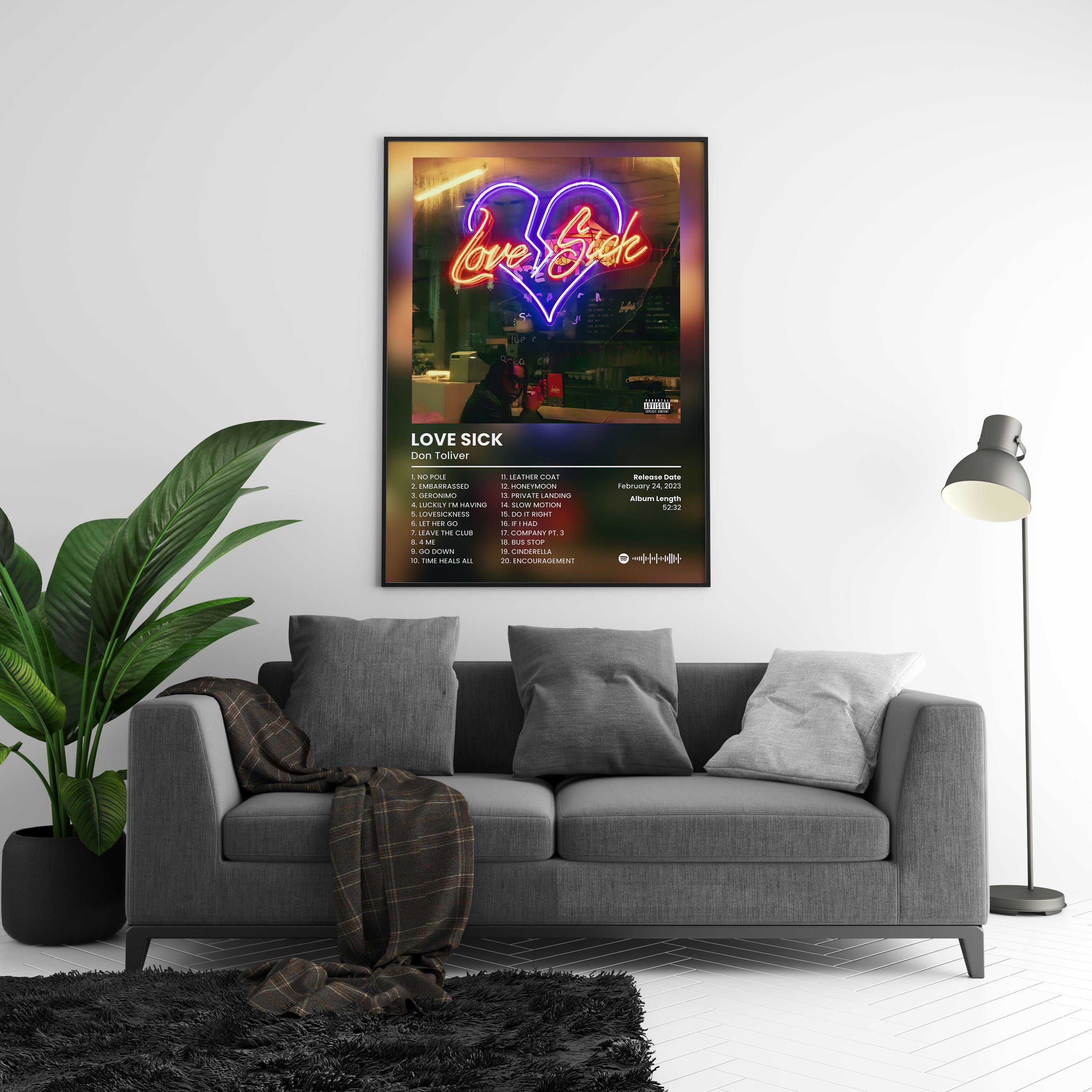 Don Toliver 'Love Sick' Album Poster | Hype Posters