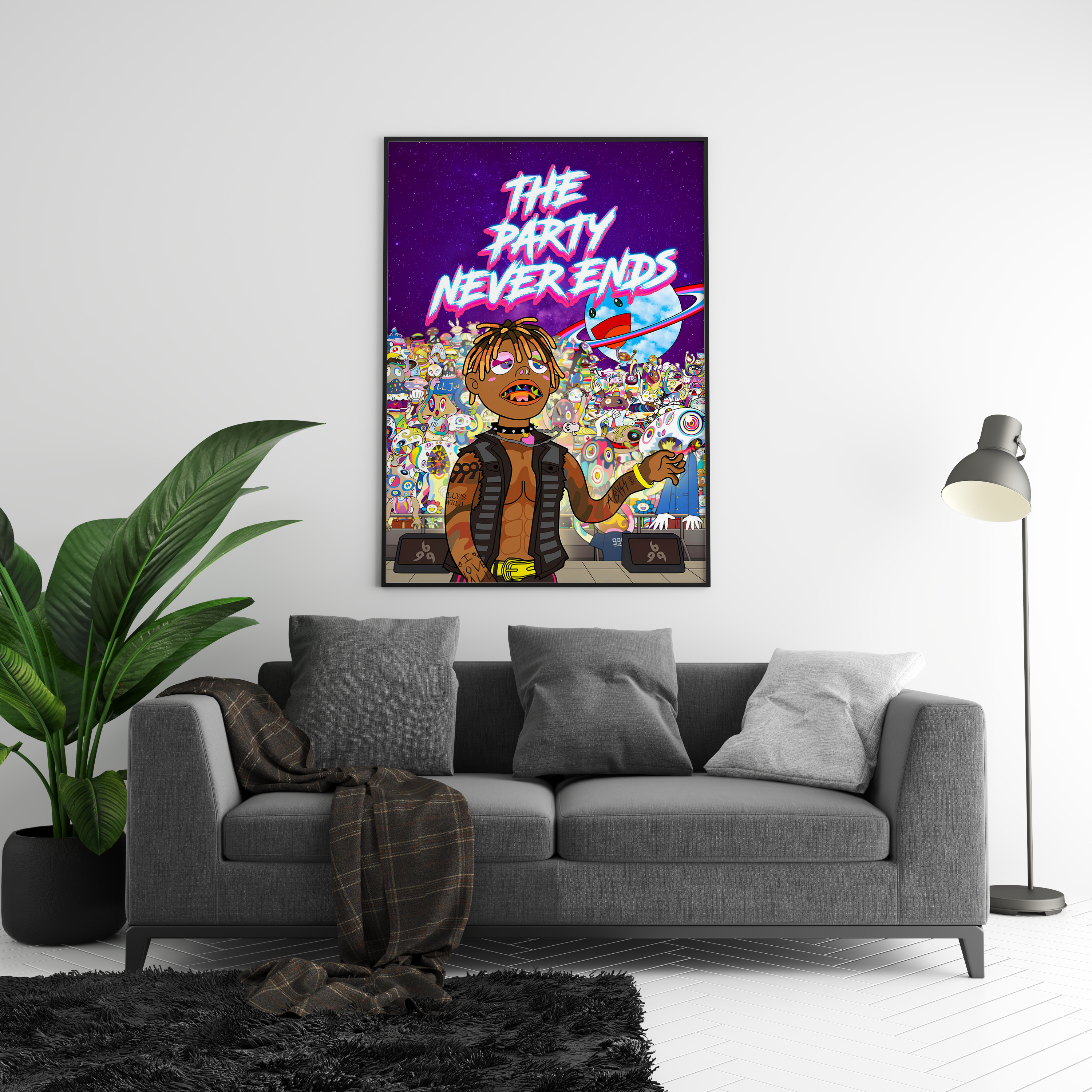 Juice WRLD 'The Party Never Ends' Poster | Hype Posters