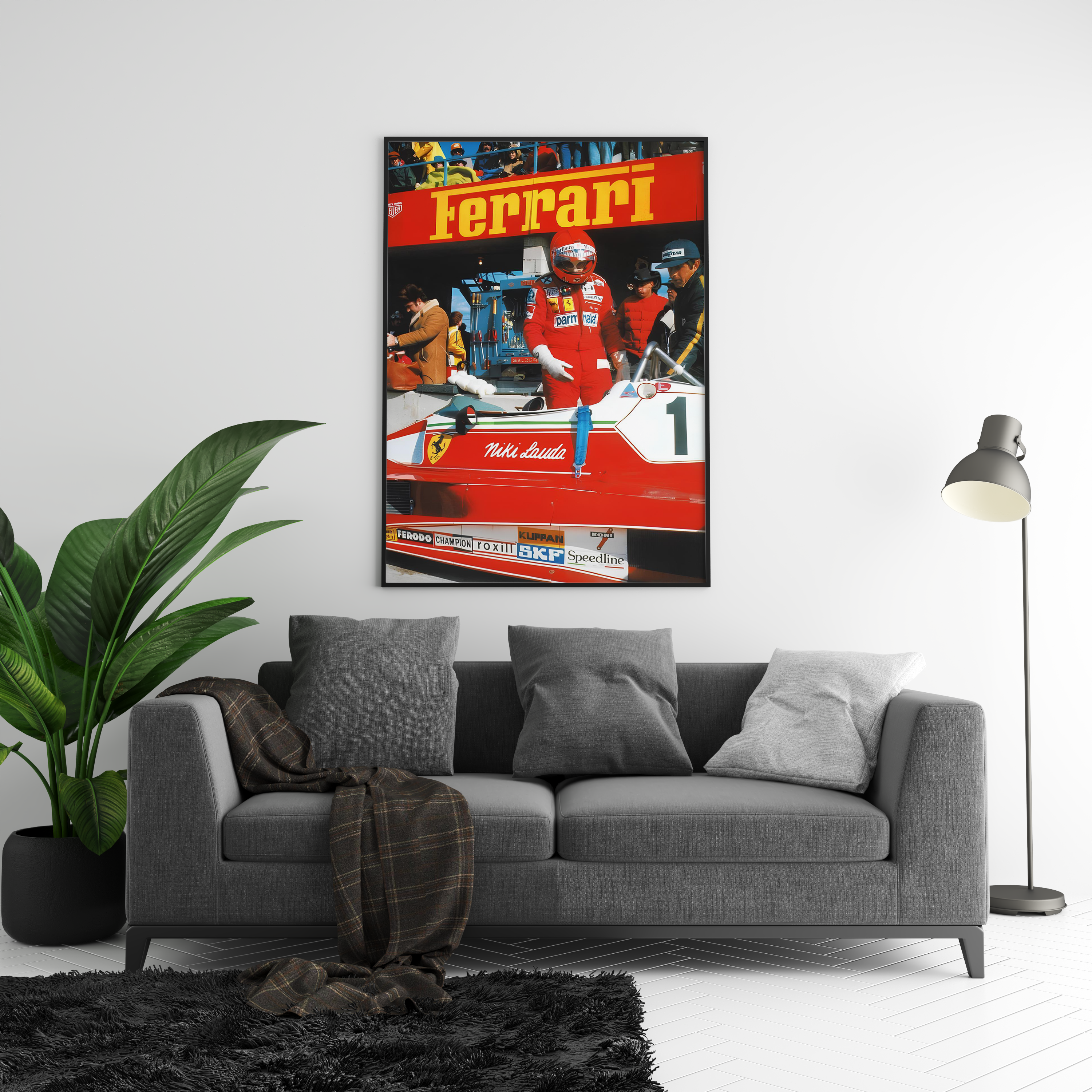 Ferrari Lauda F1 Vintage Poster | Hype Posters