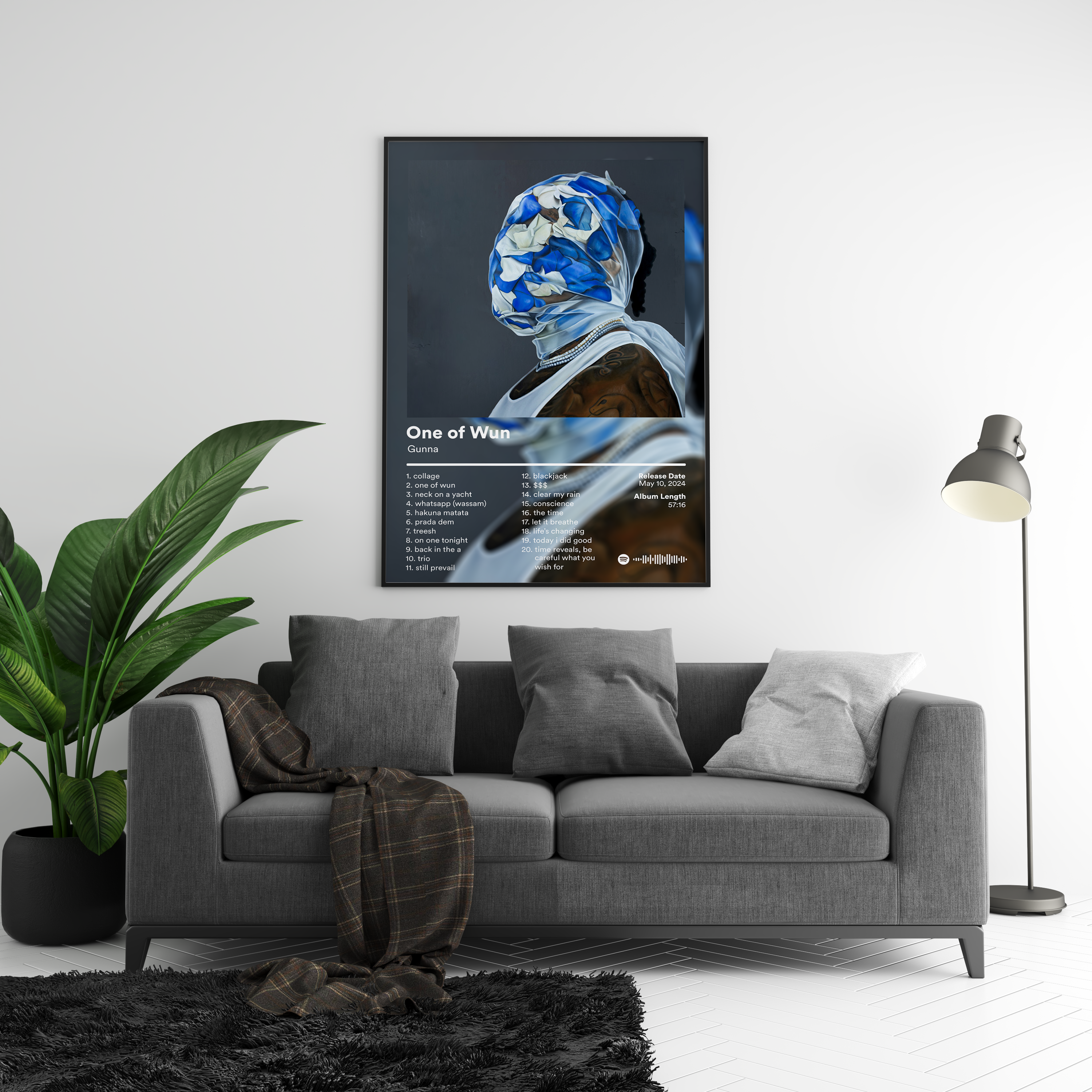 Gunna 'One of Wun' Album Poster | Hype Posters