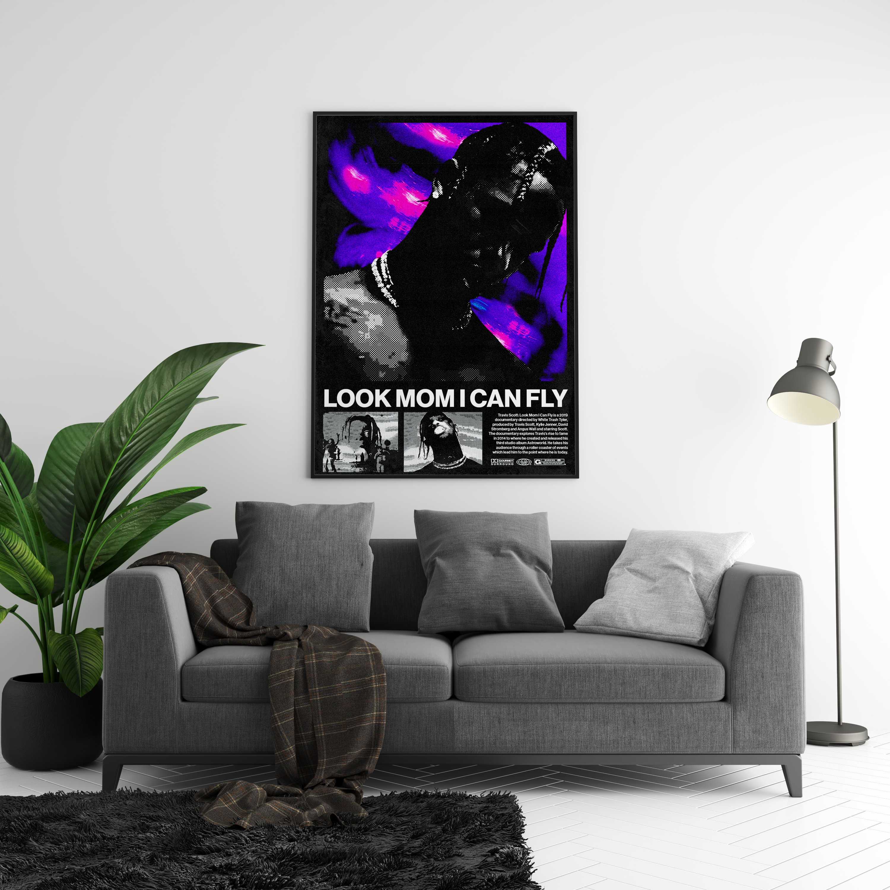 Travis Scott 'Look Mom' Retro Poster | Hype Posters