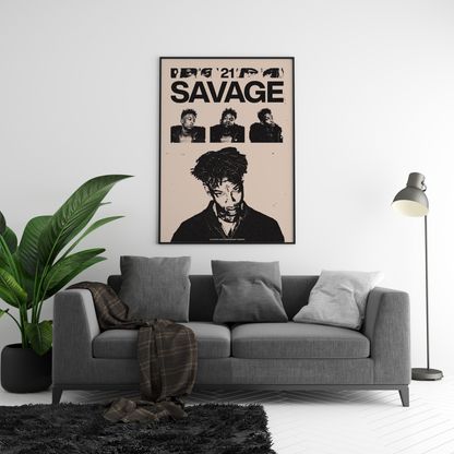 21 Savage 'Trio' Poster | Hype Posters