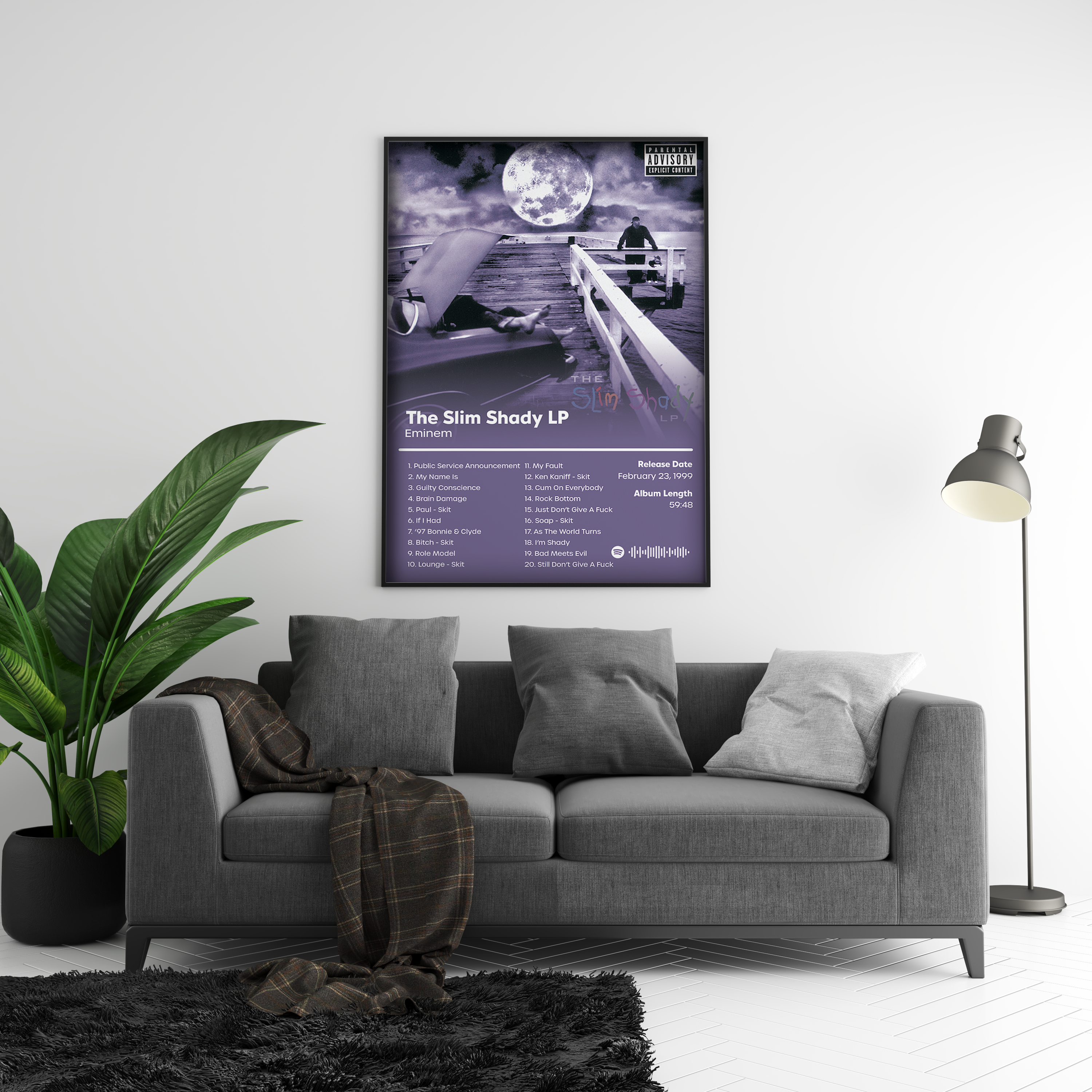 Eminem 'The Slim Shady LP' Album Poster | Hype Posters