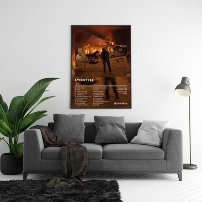 Yeat 'LYFESTYLE' Album Poster | Hype Posters
