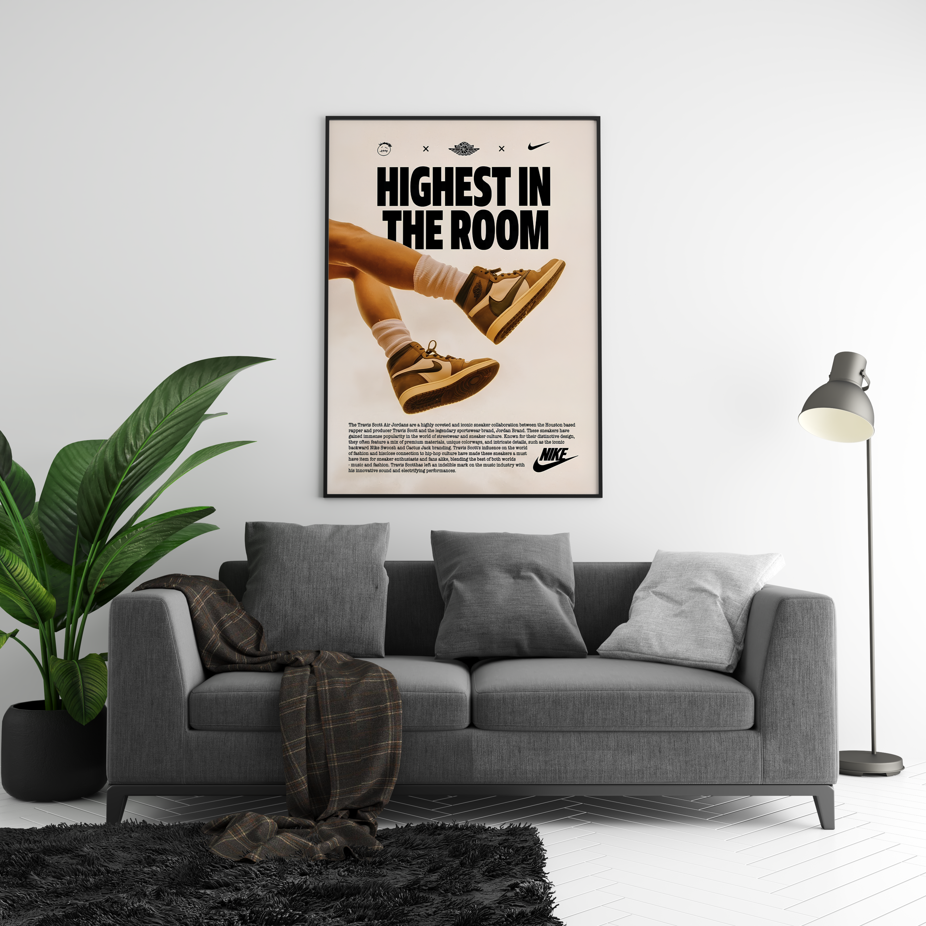 Highest In The Room Jordans Poster | Hype Posters