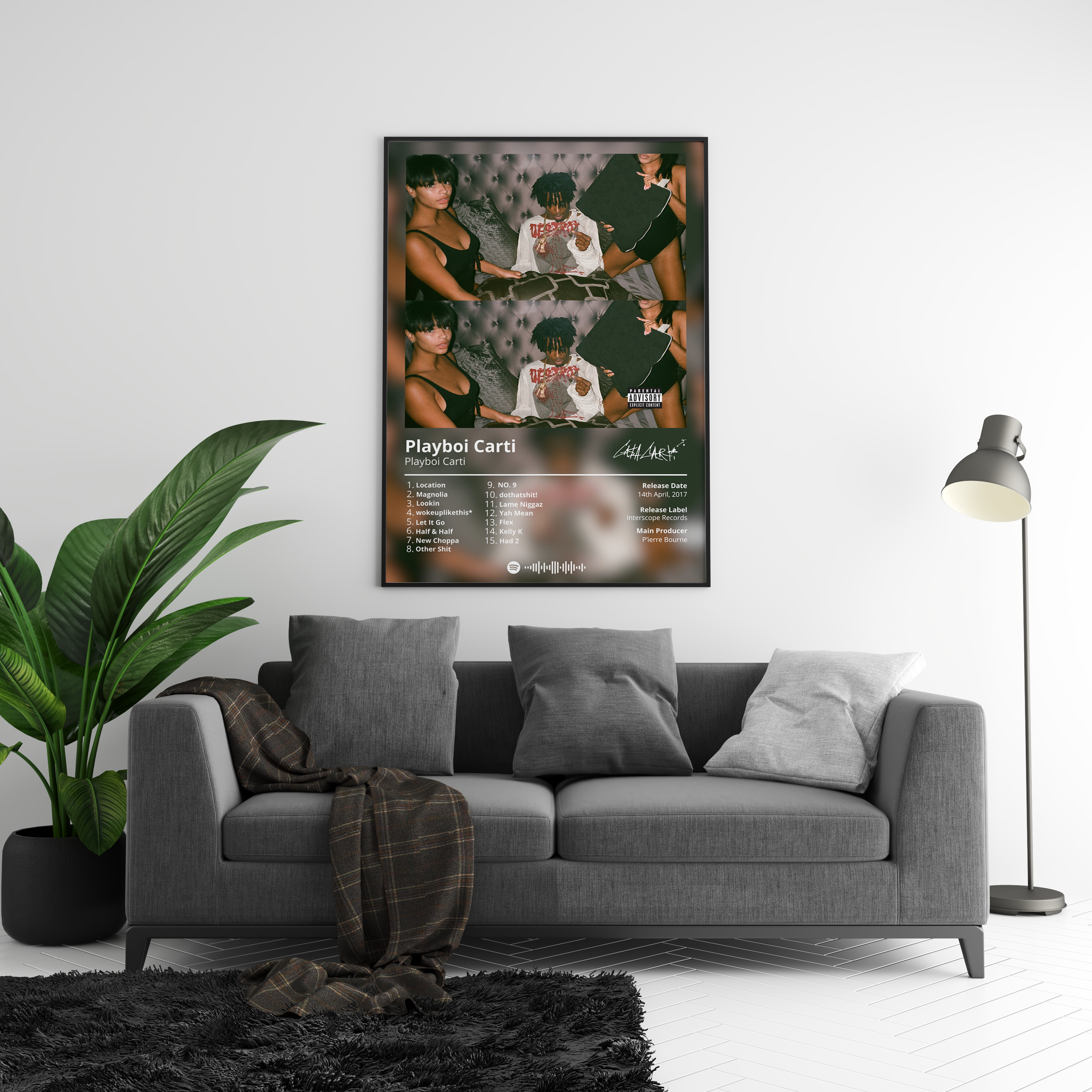 Playboi Carti 'Playboi Carti' Album Poster | Hype Posters