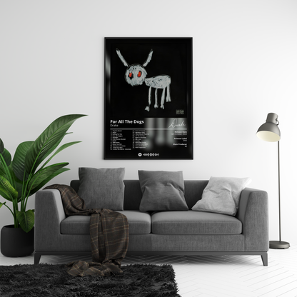 Drake - "For All The Dogs" Album Poster | Hype Posters