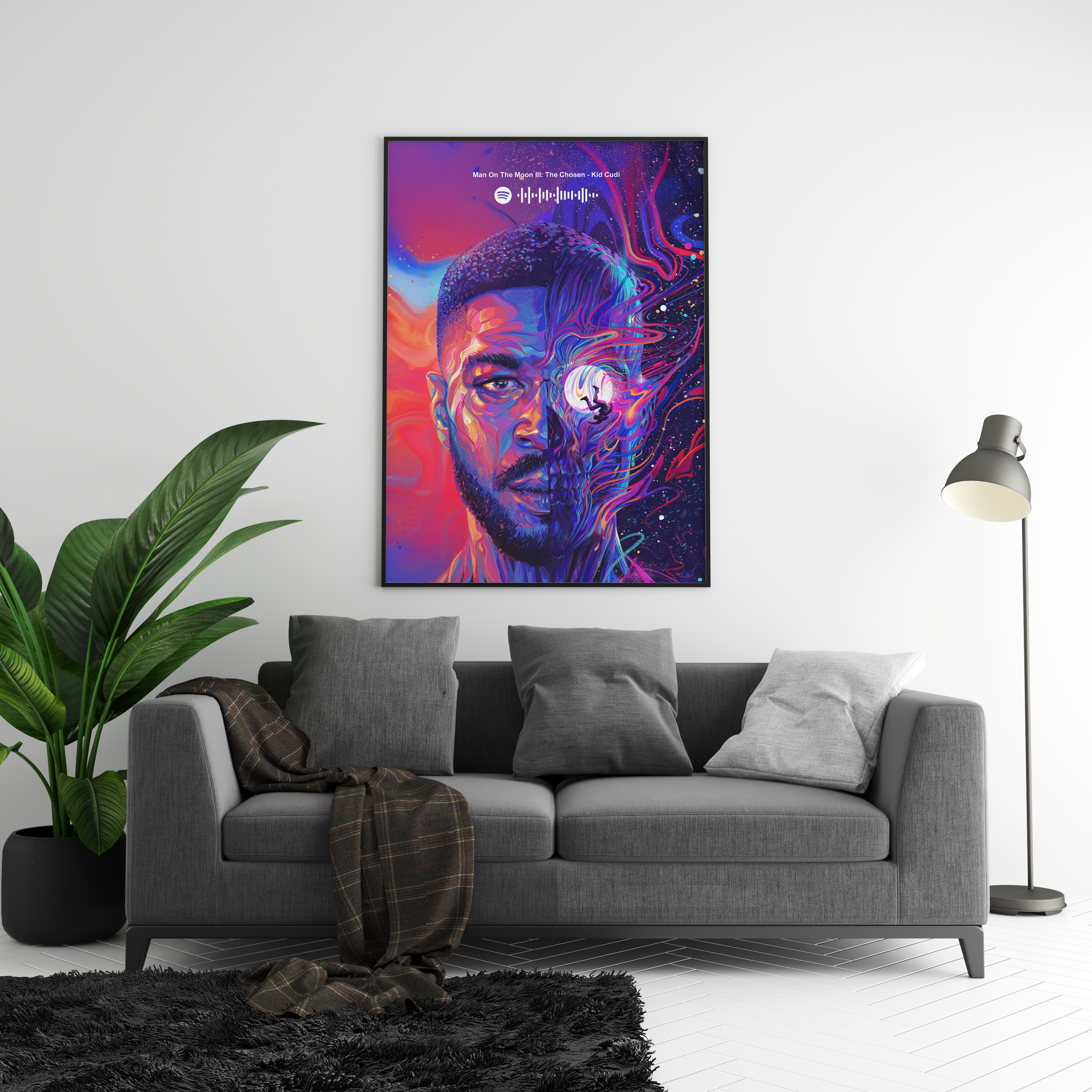 Kid Cudi 'Man On The Moon III' Spotify Poster | Hype Posters