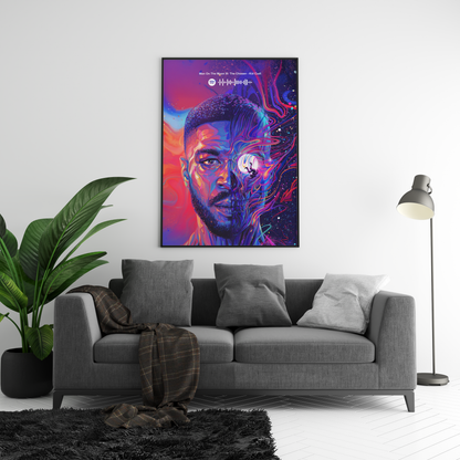 Kid Cudi 'Man On The Moon III' Spotify Poster | Hype Posters