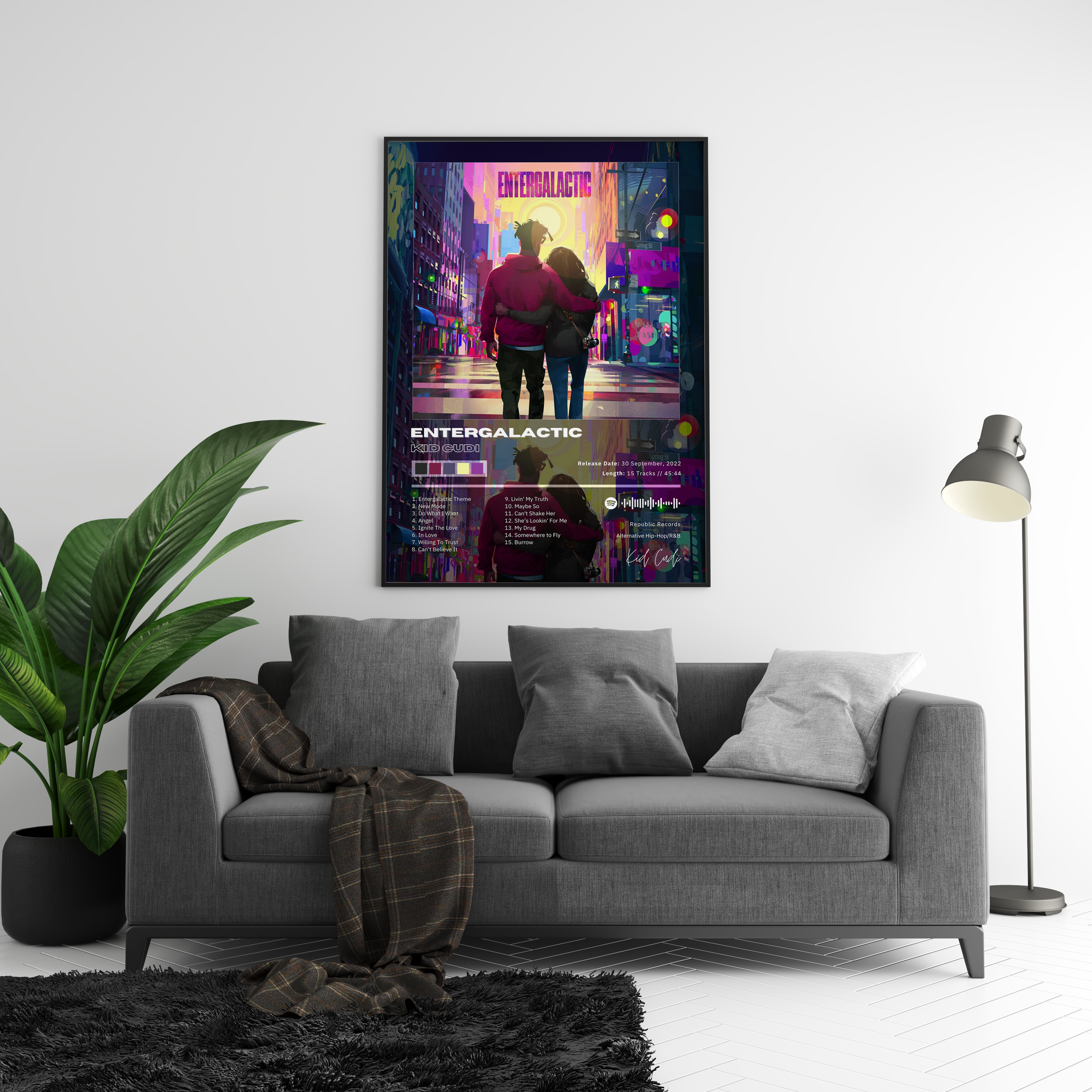 Kid Cudi 'Entergalactic' Album Poster | Hype Posters