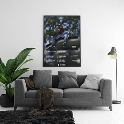J Cole '2014 Forest Hills Drive' Album Poster | Hype Posters