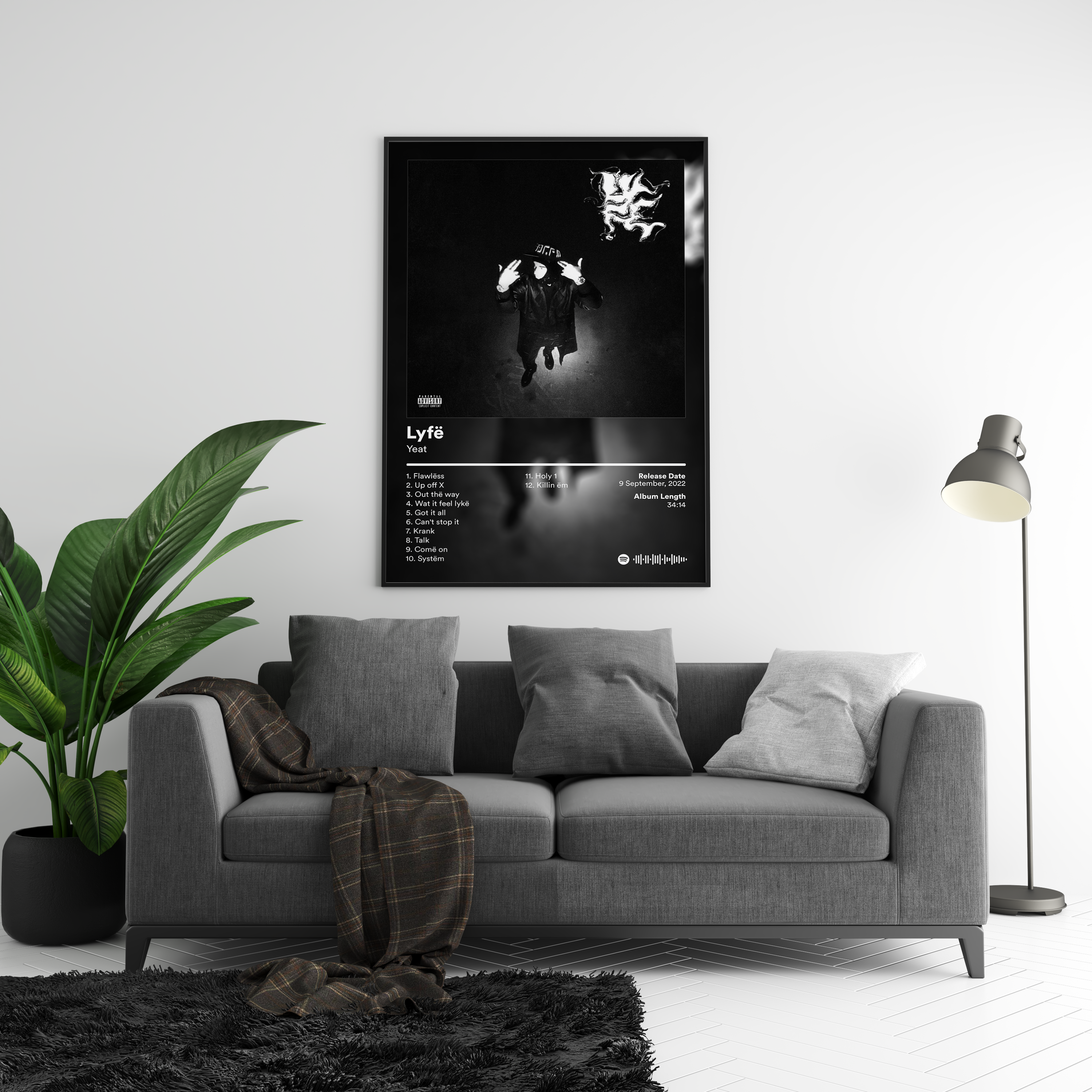 Yeat 'Lyfë' Album Poster | Hype Posters