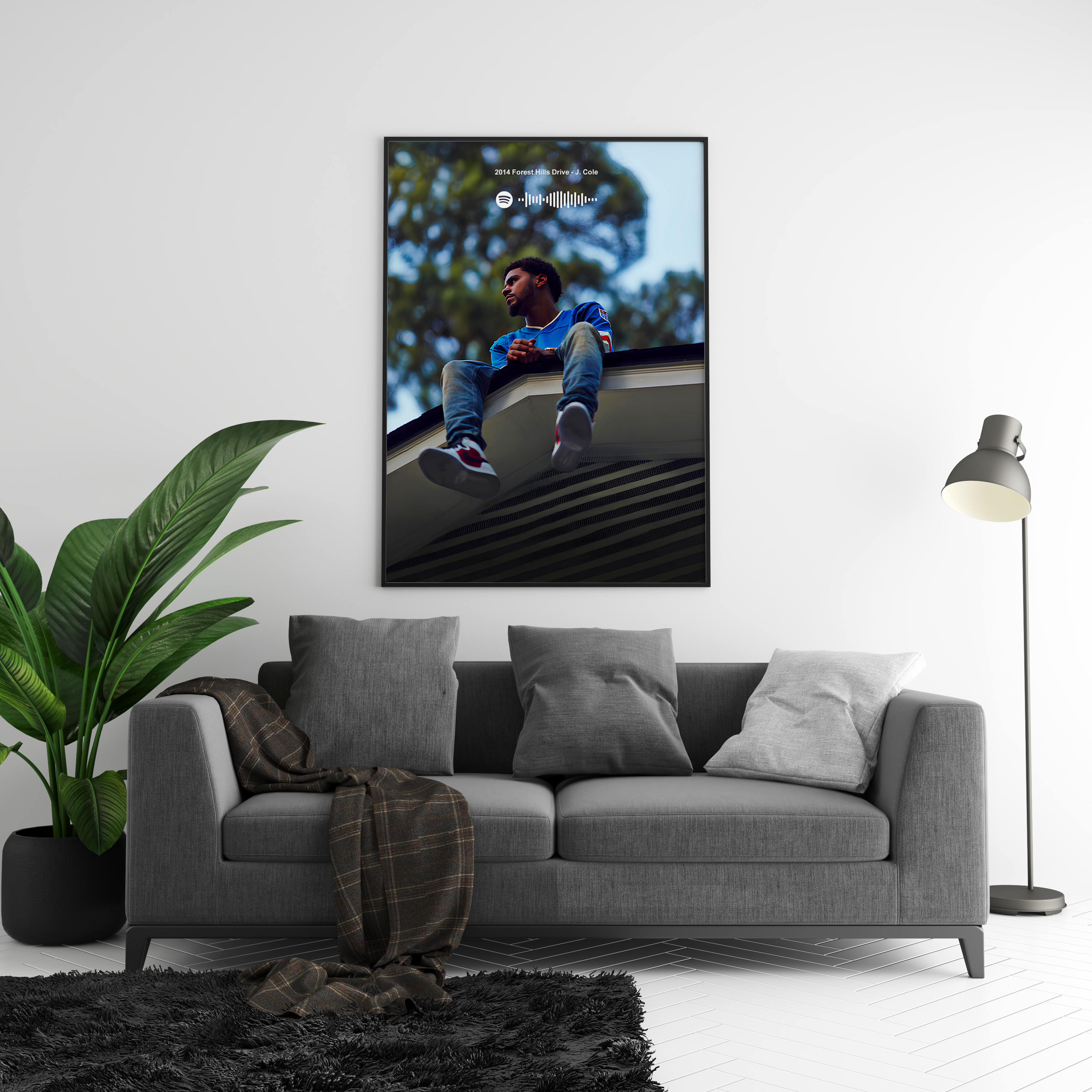 J Cole '2014 Forest Hills Drive' Spotify Poster | Hype Posters