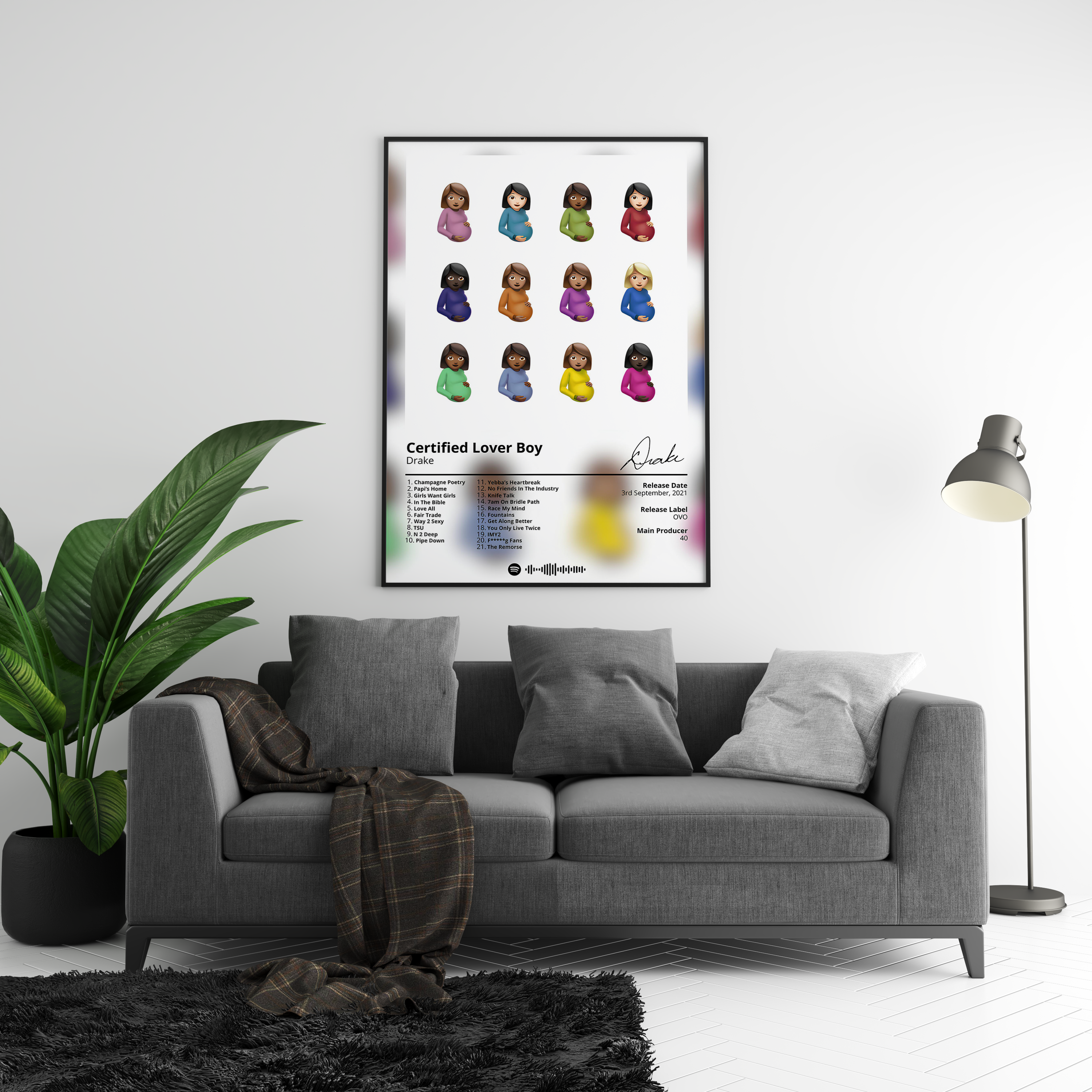 Drake 'Certified Lover Boy' Album Poster | Hype Posters