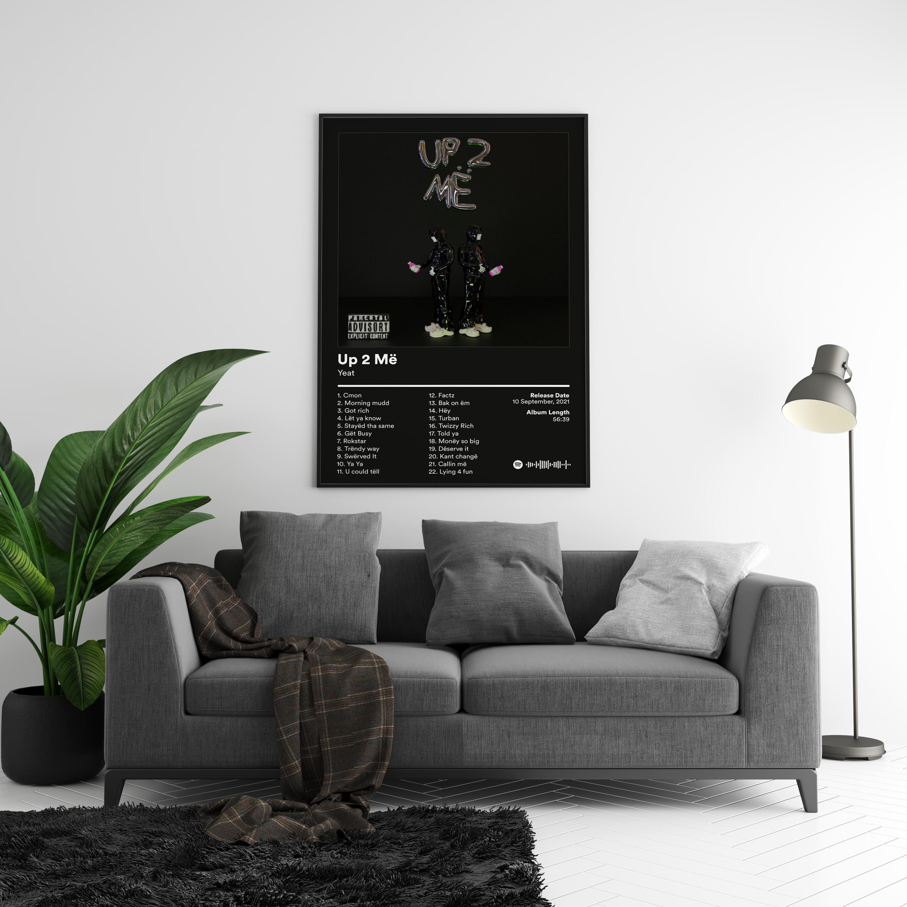 Yeat 'Up 2 Më' Album Poster | Hype Posters