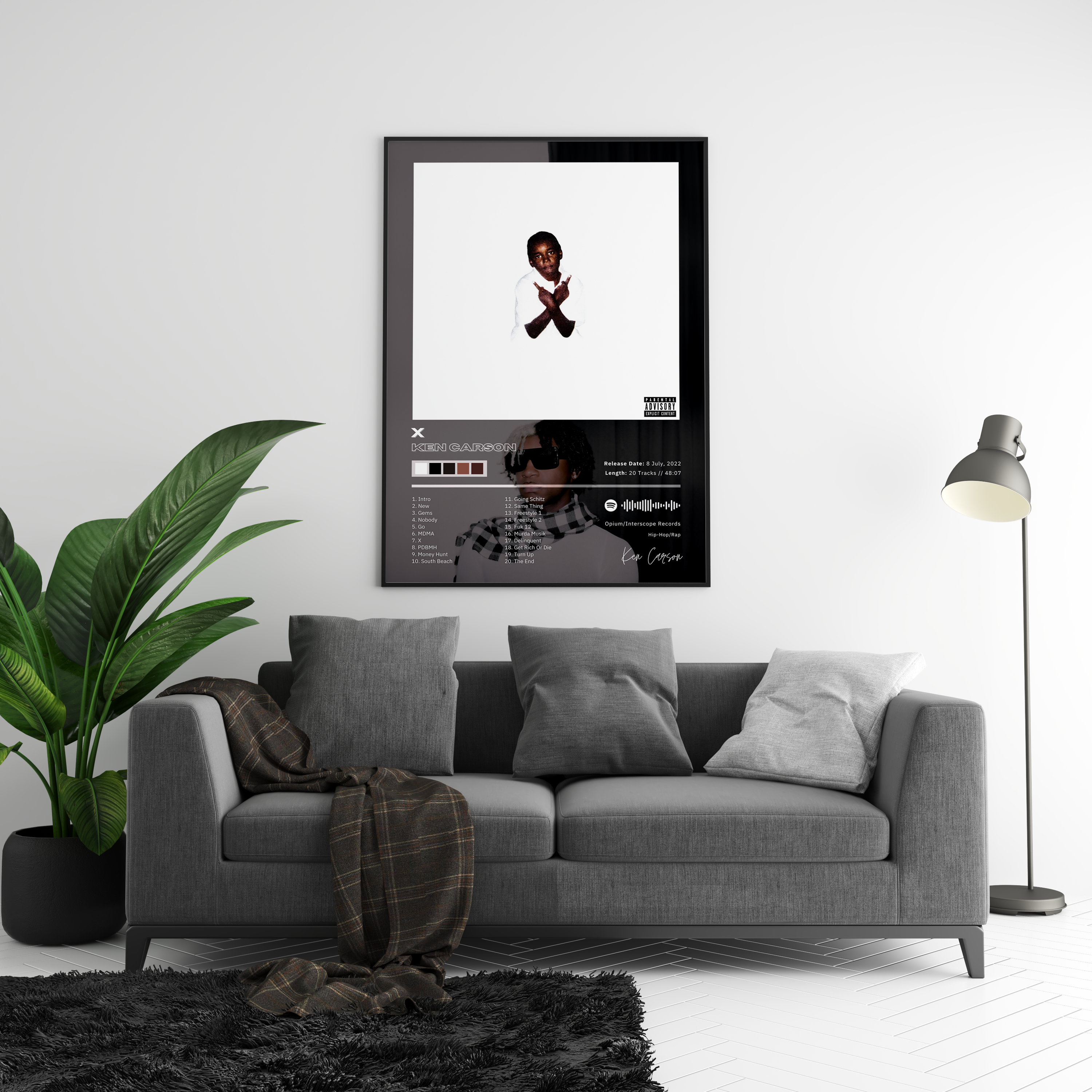 Ken Carson 'X' Album Poster | Hype Posters