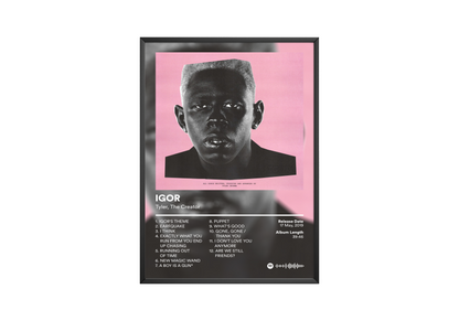 Tyler The Creator 'IGOR' Album Poster | Hype Posters