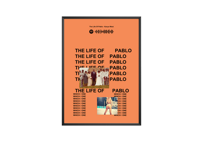 Kanye West 'The Life Of Pablo' Spotify Poster | Hype Posters