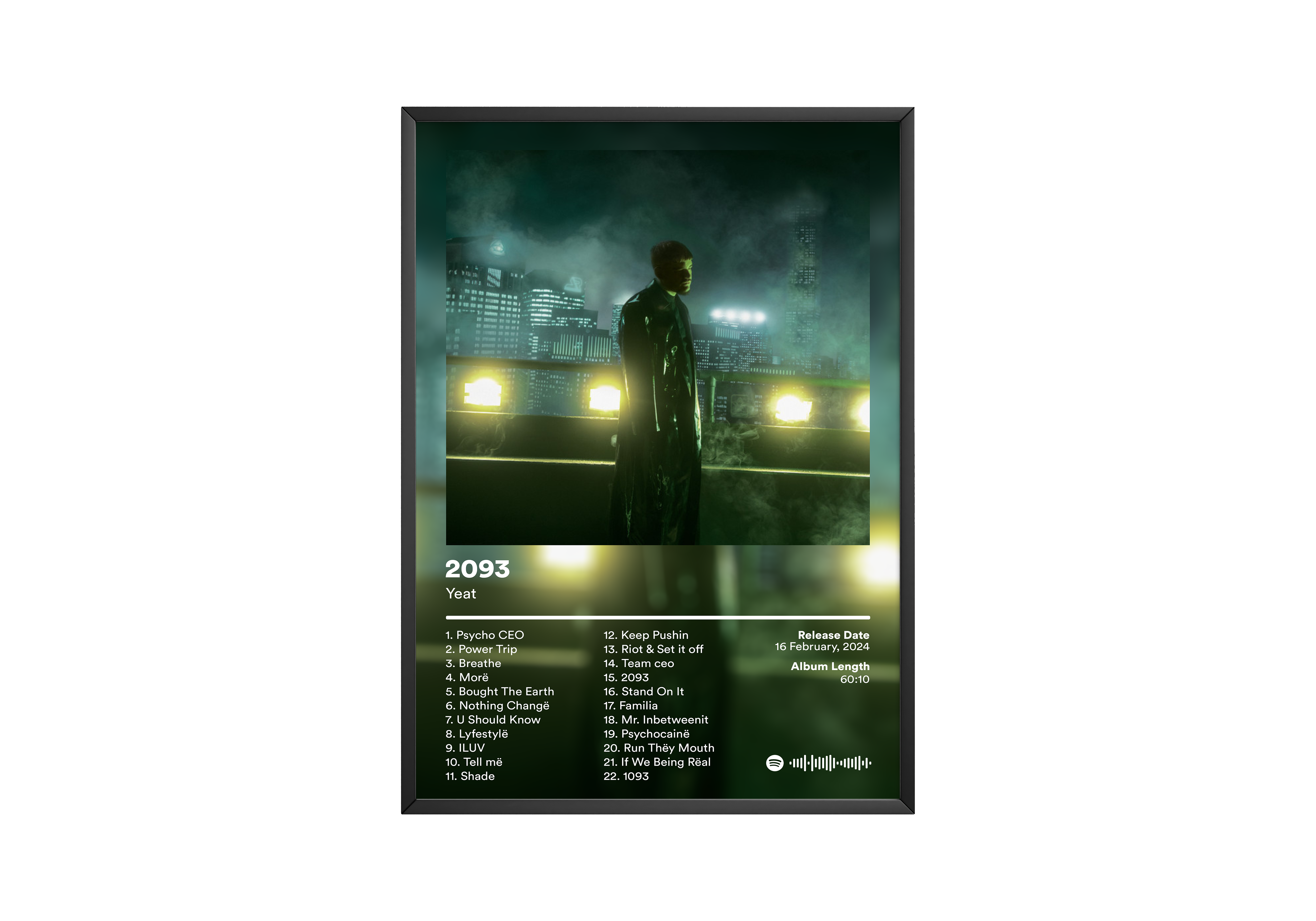 Yeat '2093' Album Poster | Hype Posters