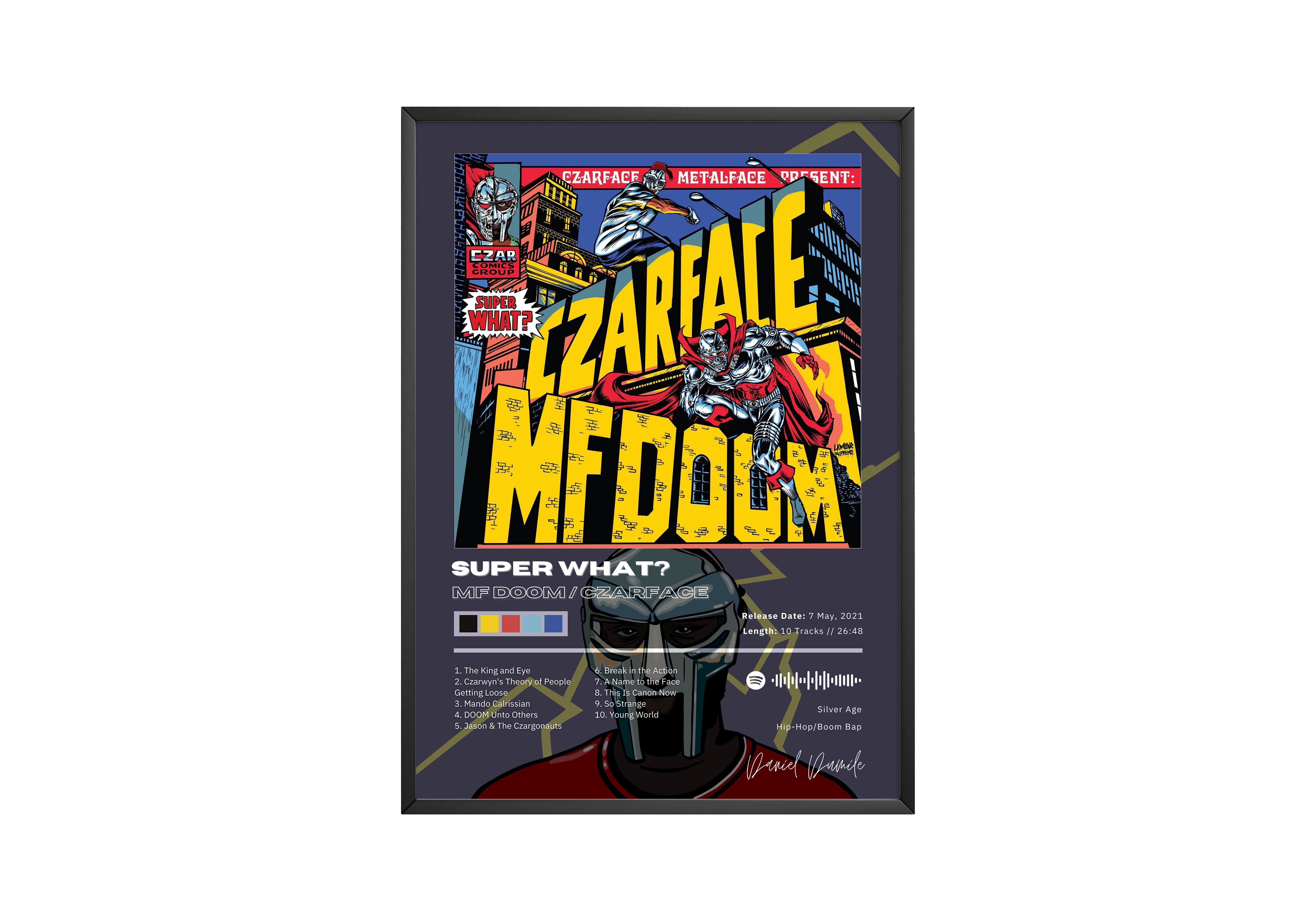 MF DOOM 'Super What?' Album Poster | Hype Posters