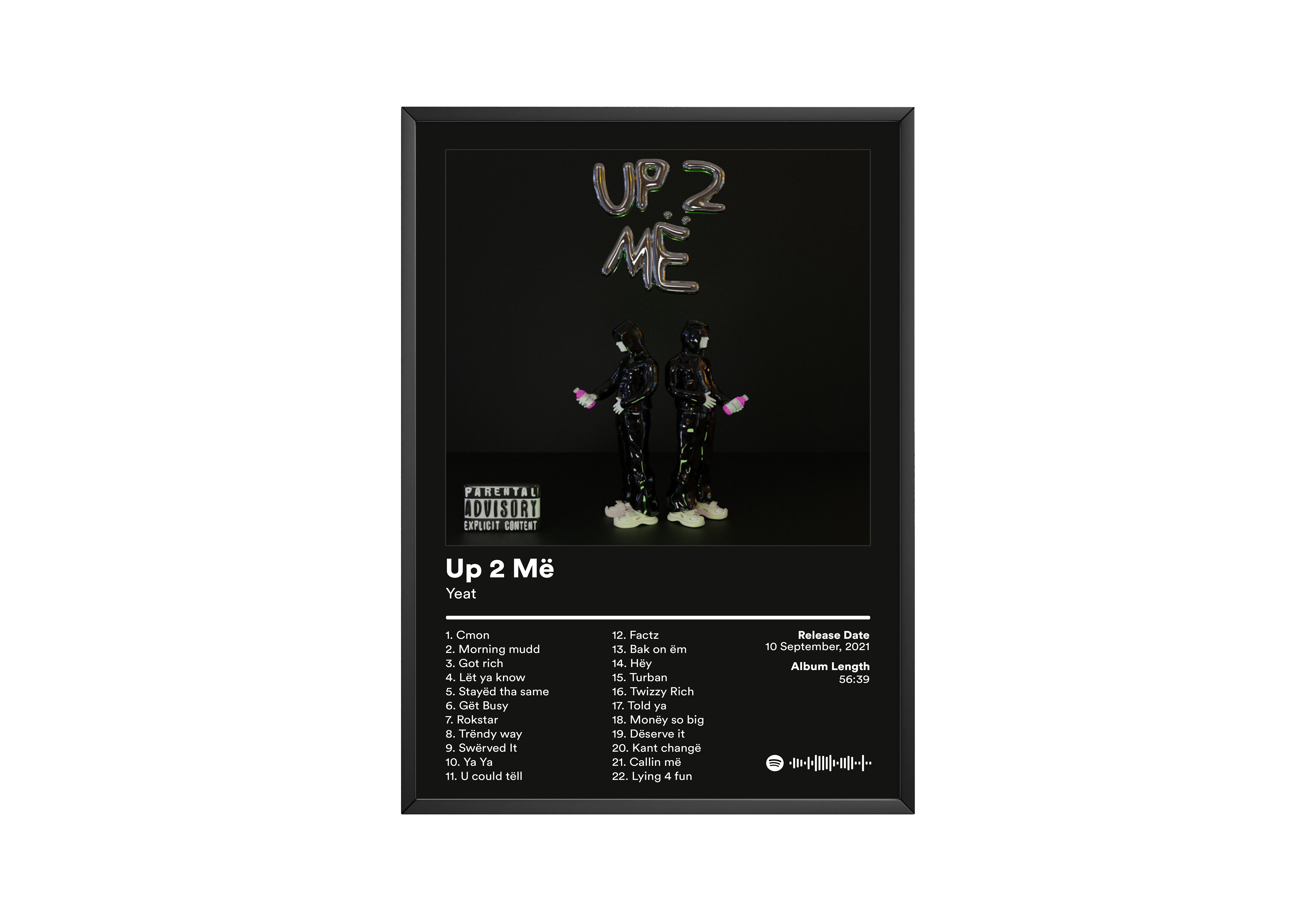 Yeat 'Up 2 Më' Album Poster | Hype Posters