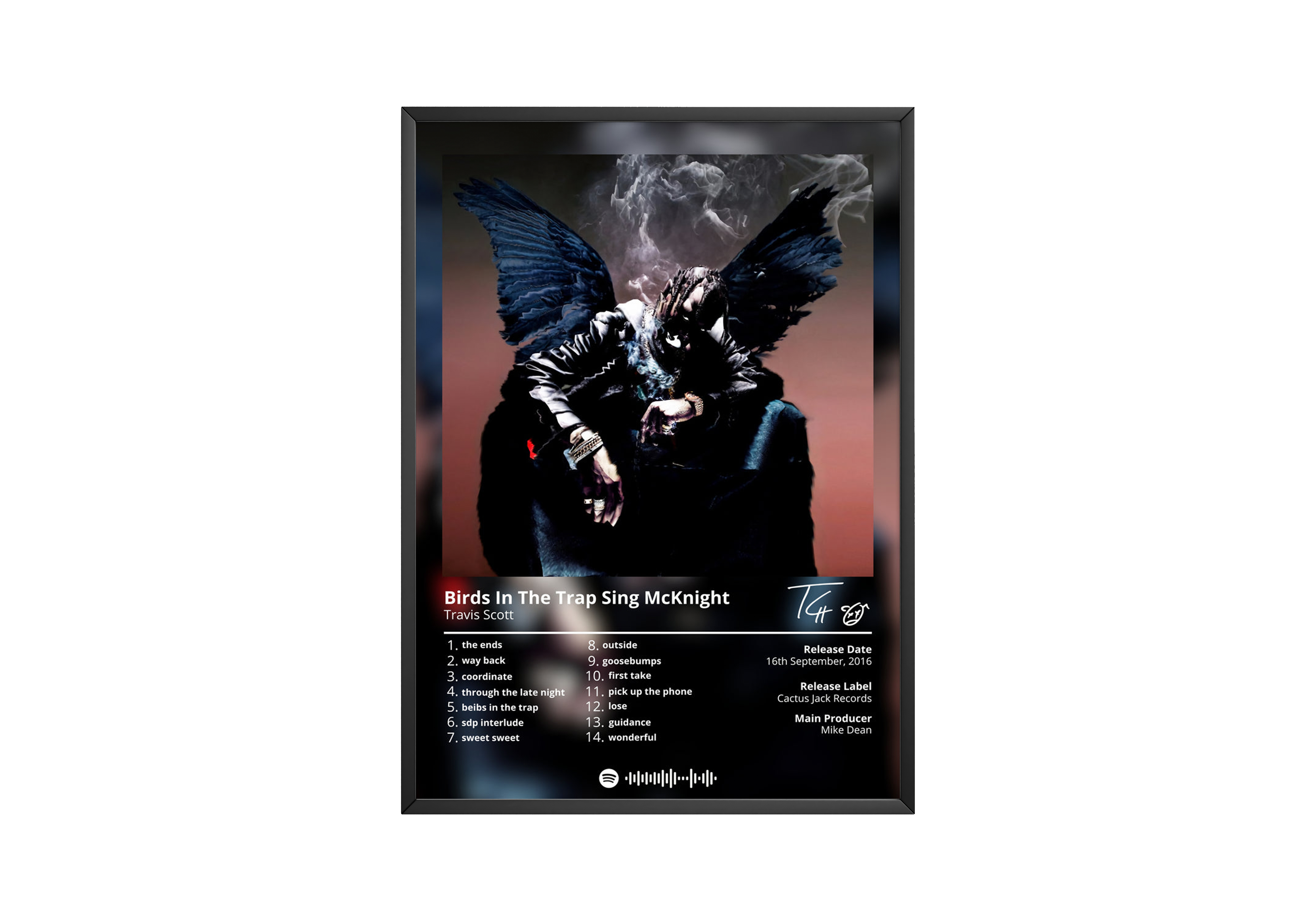 Travis Scott 'Birds In The Trap Sing McKnight' Album Poster | Hype Posters