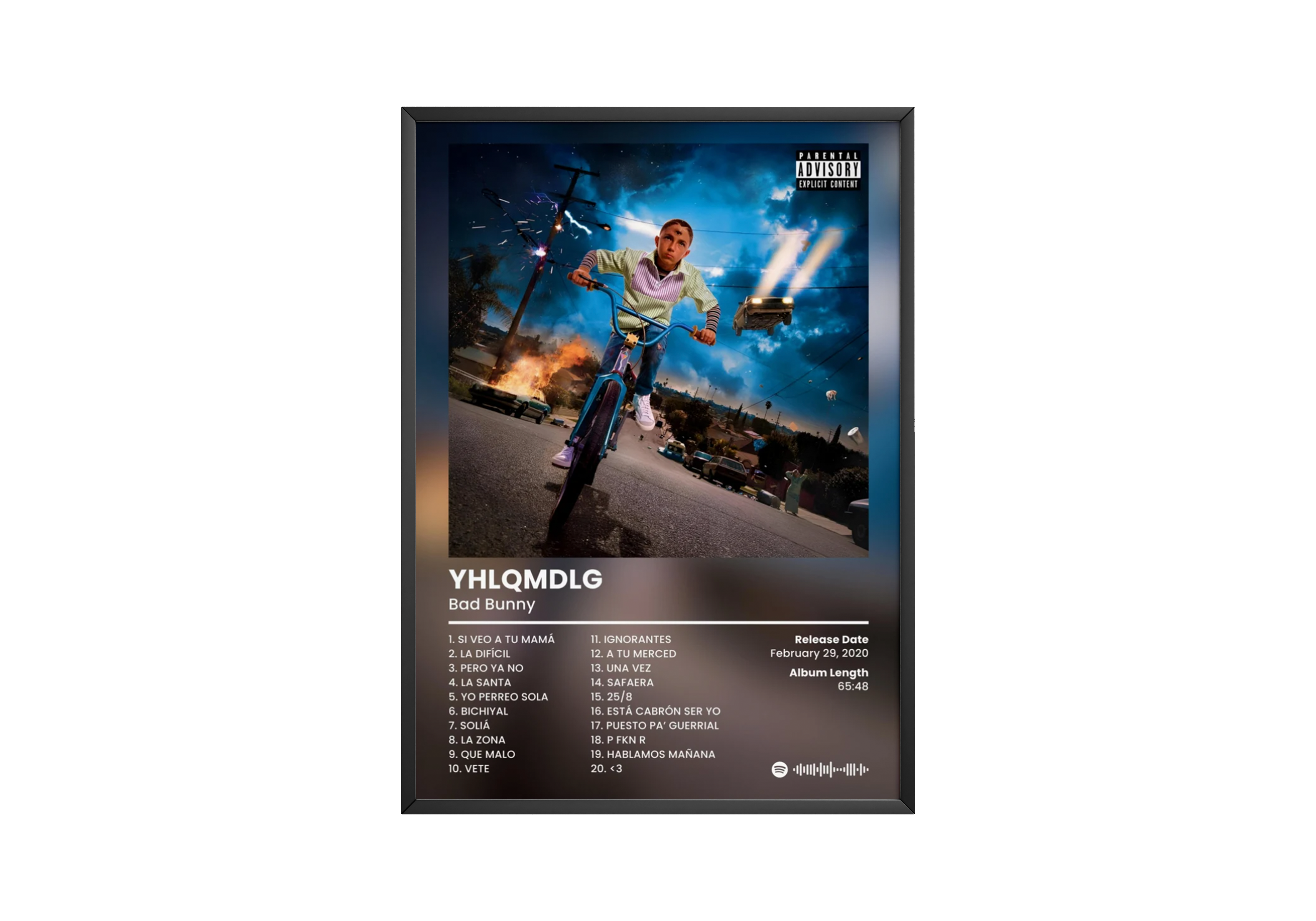 Bad Bunny 'YHLQMDLG' Album Poster | Hype Posters