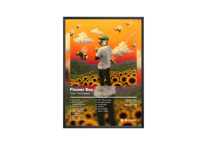Tyler The Creator 'Flower Boy' Album Poster | Hype Posters