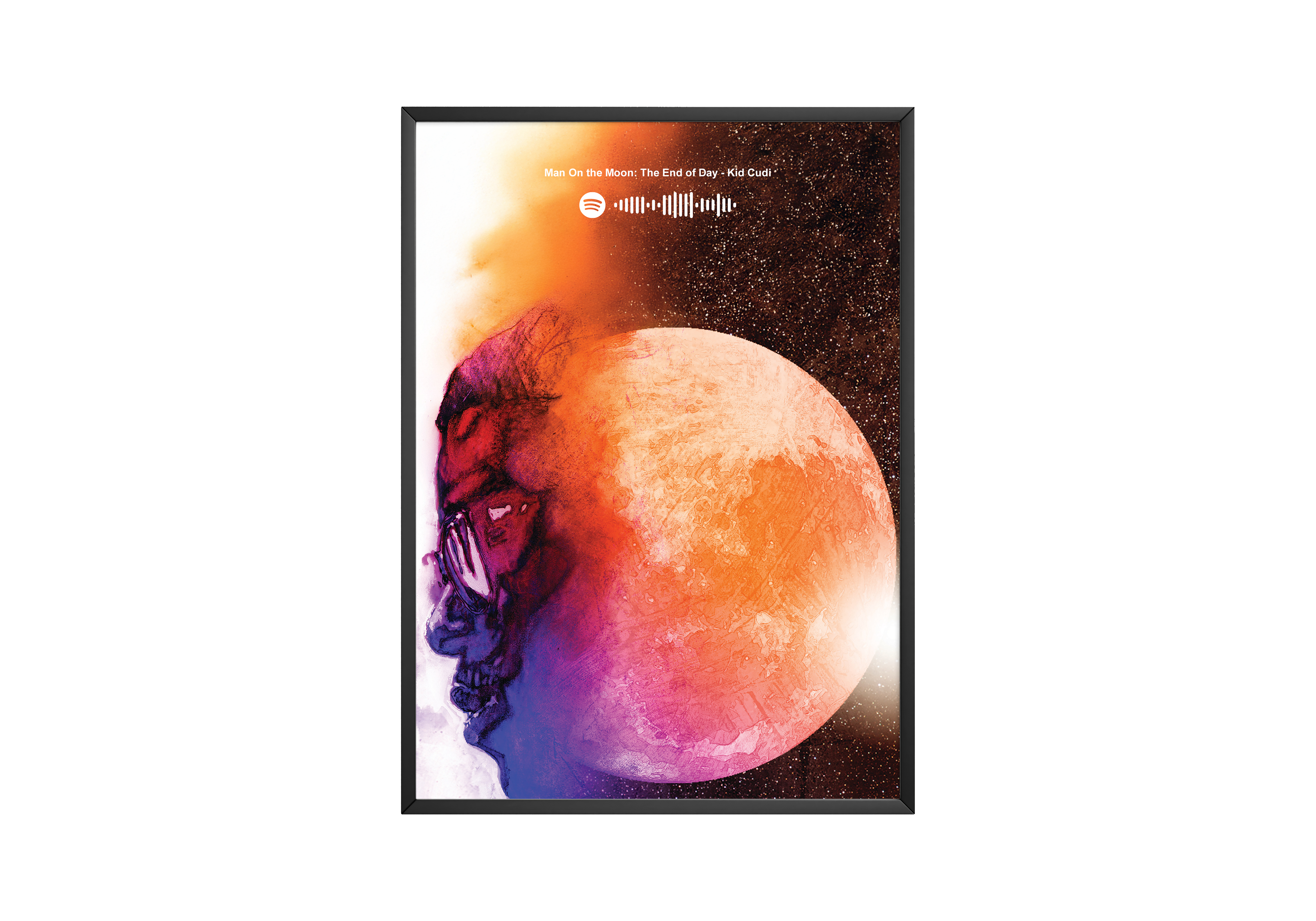 Kid Cudi 'Man On The Moon: The End Of Day' Spotify Poster | Hype Posters