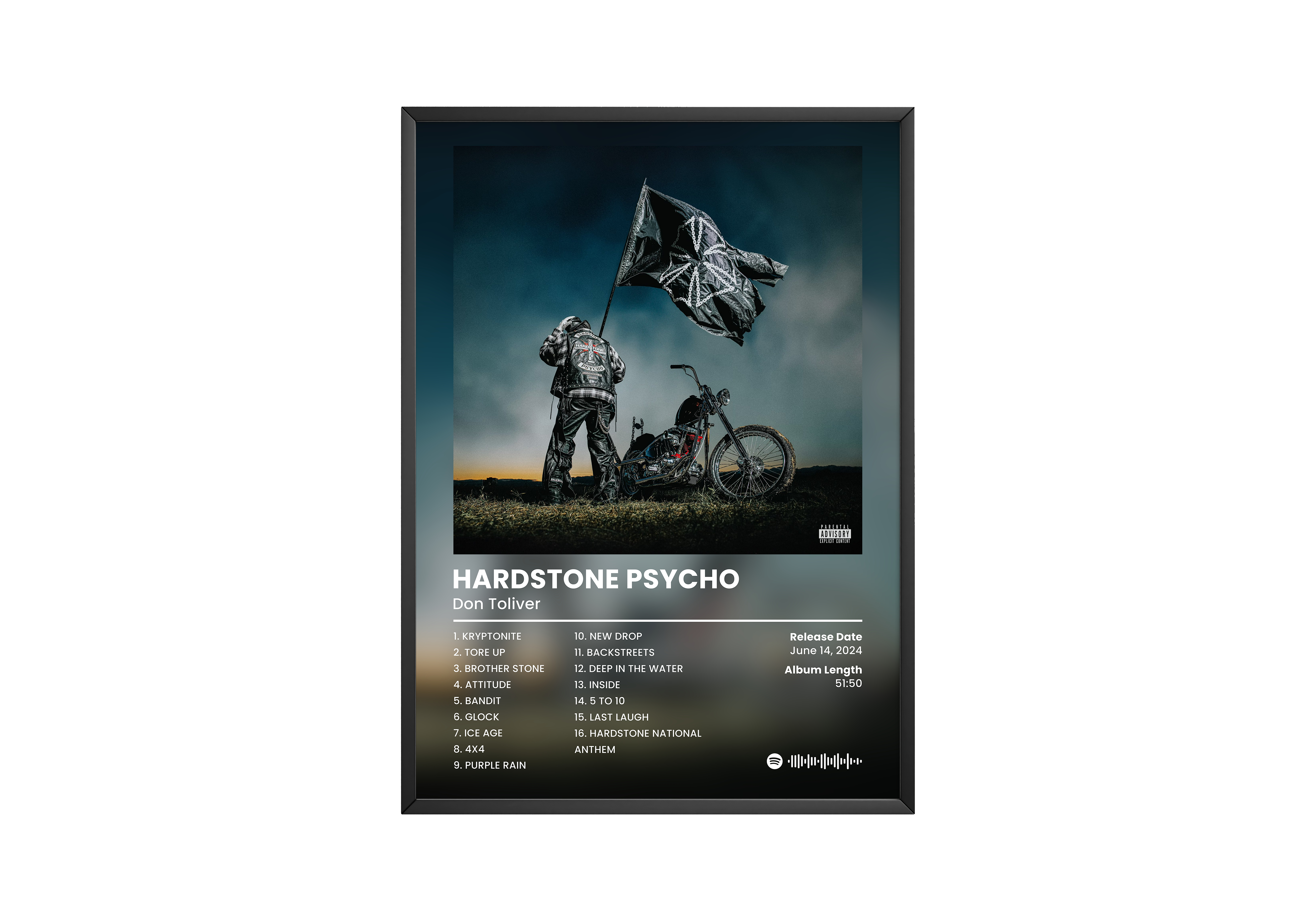 Don Toliver 'Hardstone Psycho' Album Poster | Hype Posters