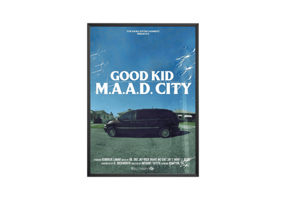 Kendrick Lamar 'Good Kid MAAD City' Poster | Hype Posters