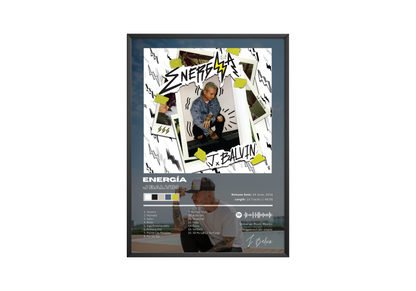 J Balvin 'Energía' Album Poster | Hype Posters