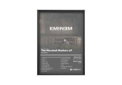 Eminem 'The Marshall Mathers LP' Album Poster | Hype Posters