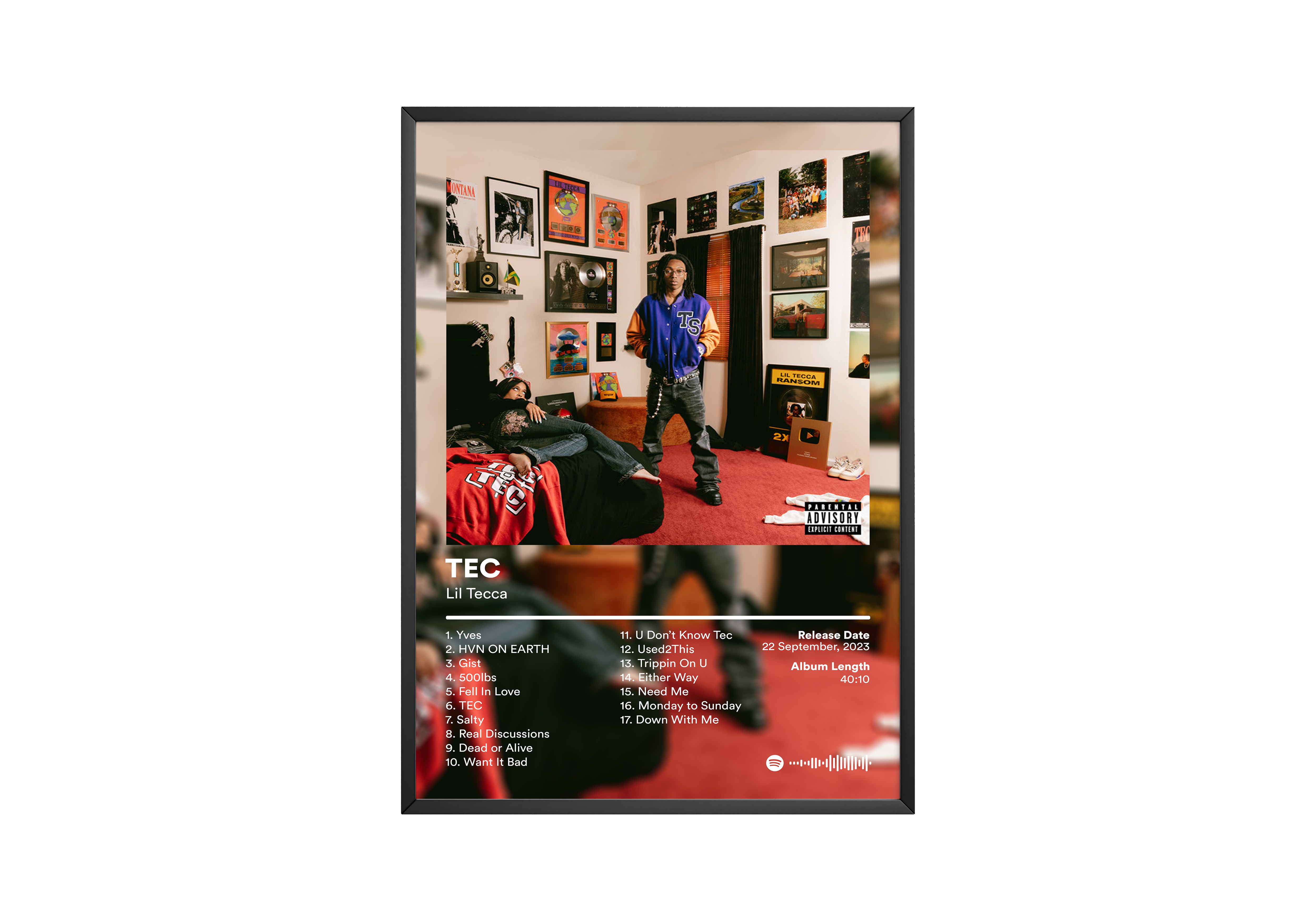 Lil Tecca 'TEC' Album Poster | Hype Posters