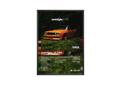 Frank Ocean 'nostalgia, ULTRA' Album Poster | Hype Posters