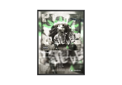 Yeat '2 Alivë' Album Poster | Hype Posters