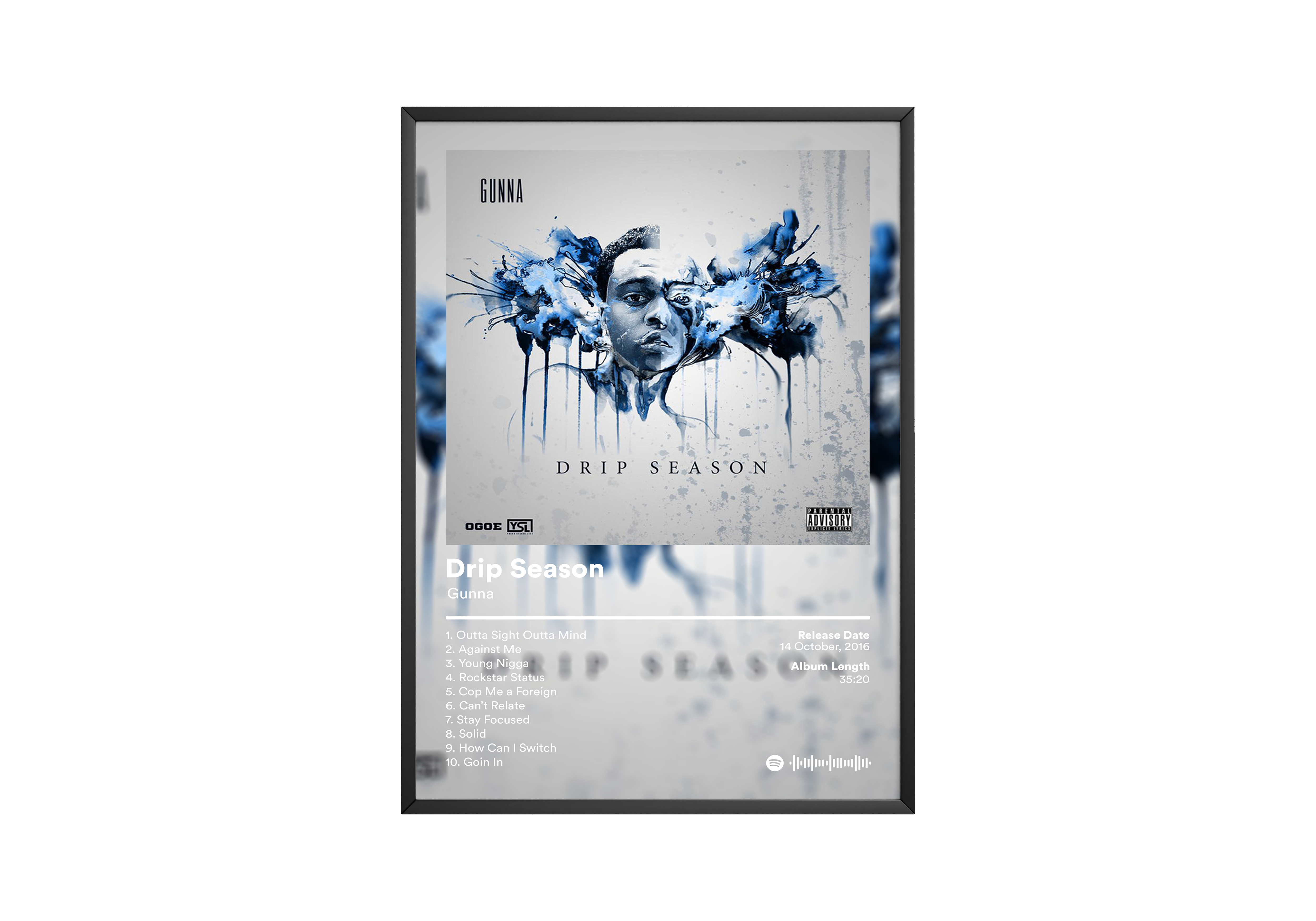 Gunna 'Drip Season' Album Poster | Hype Posters