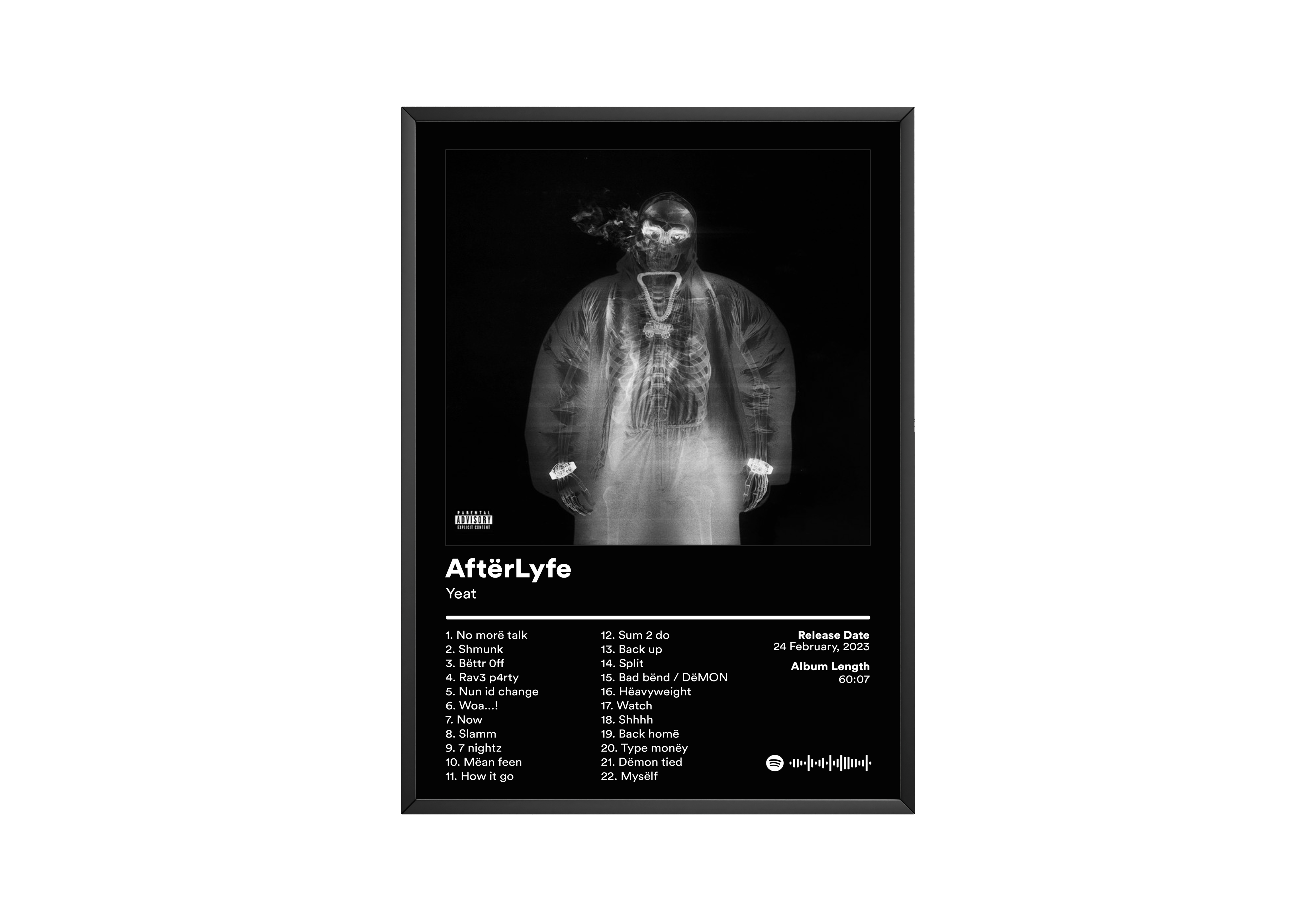 Yeat 'AftërLyfe' Album Poster | Hype Posters