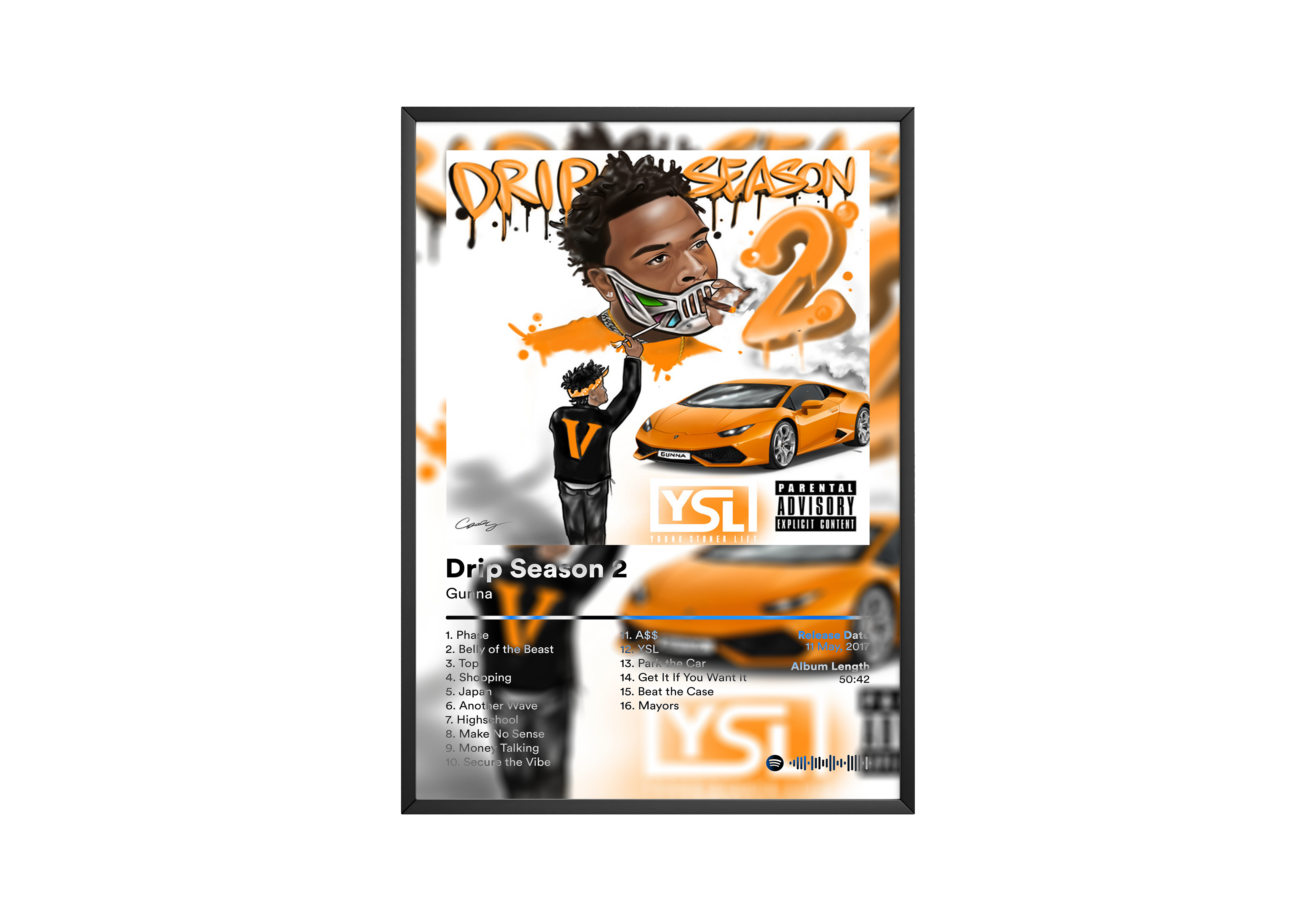 Gunna 'Drip Season 2' Album Poster | Hype Posters