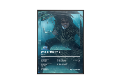 Gunna 'Drip or Drown 2' Album Poster | Hype Posters