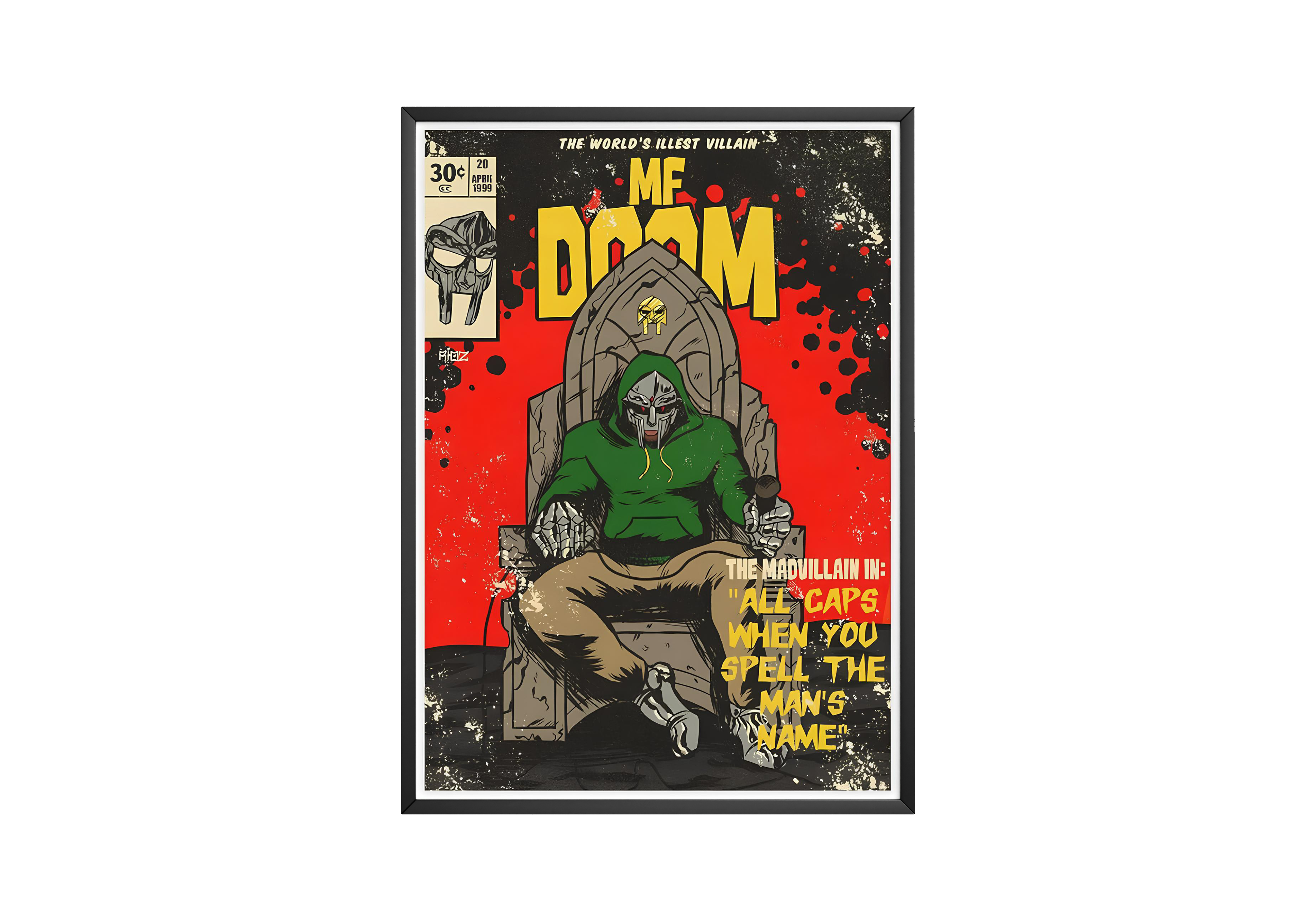 MF Doom 'Comic' Poster | Hype Posters