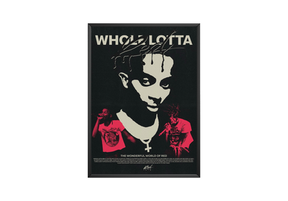 Playboi Carti 'Whole Lotta Red' Poster | Hype Posters
