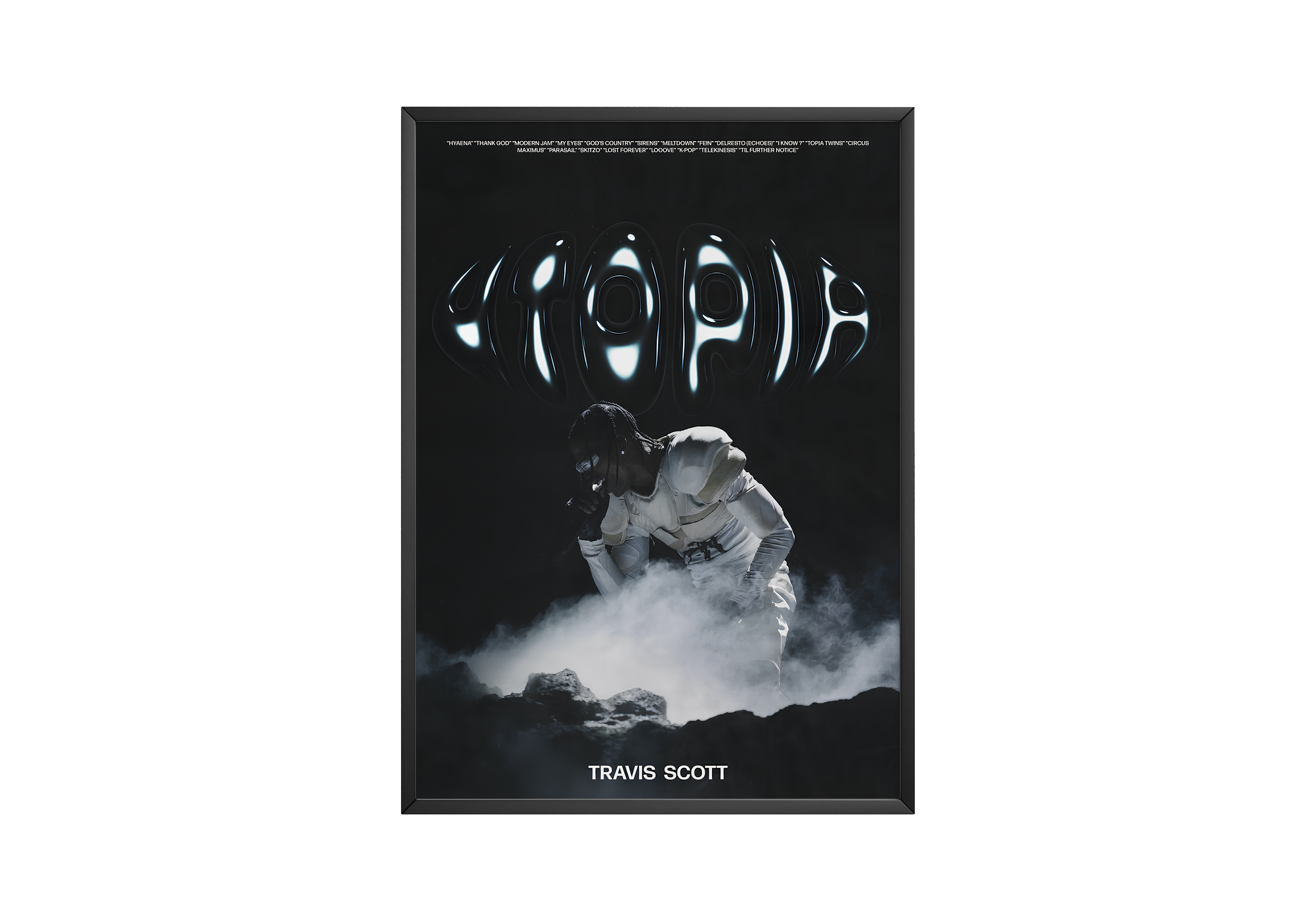 Travis Scott 'Utopia' Bubble Poster | Hype Posters